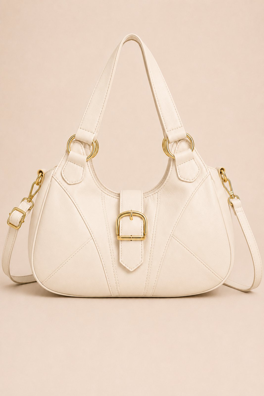 Bolsa Média Transversal D Bell Outlet Fashion Bella Creme