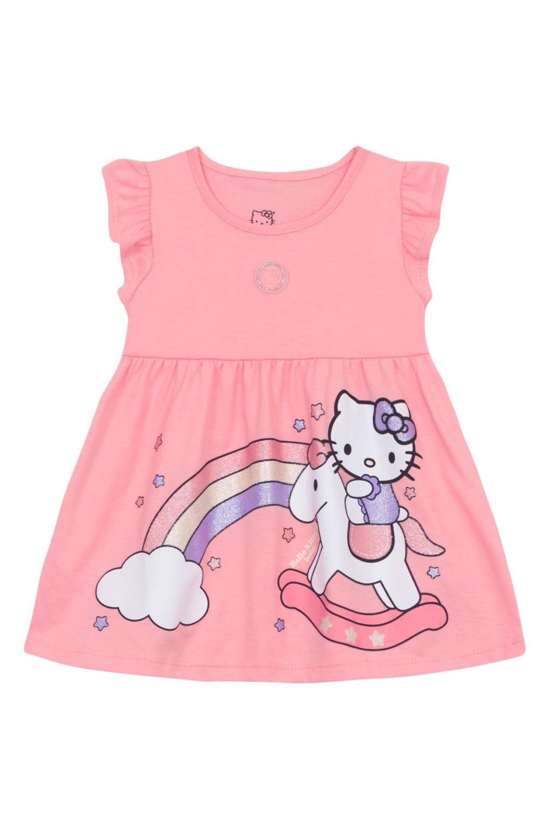 Infantil - Vestido baby menina em meia malha Brandili