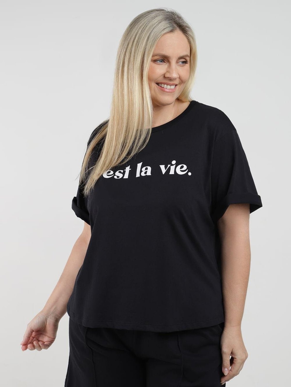 Blusa Ampla Autentique Plus Size Feminina PRETO