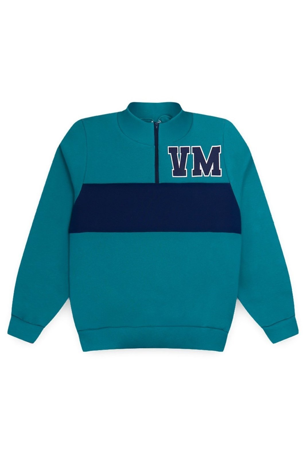 Infantil - Jaqueta Moletom Juvenil Menino c/ Zíper Gola Alta Vitrine Madri