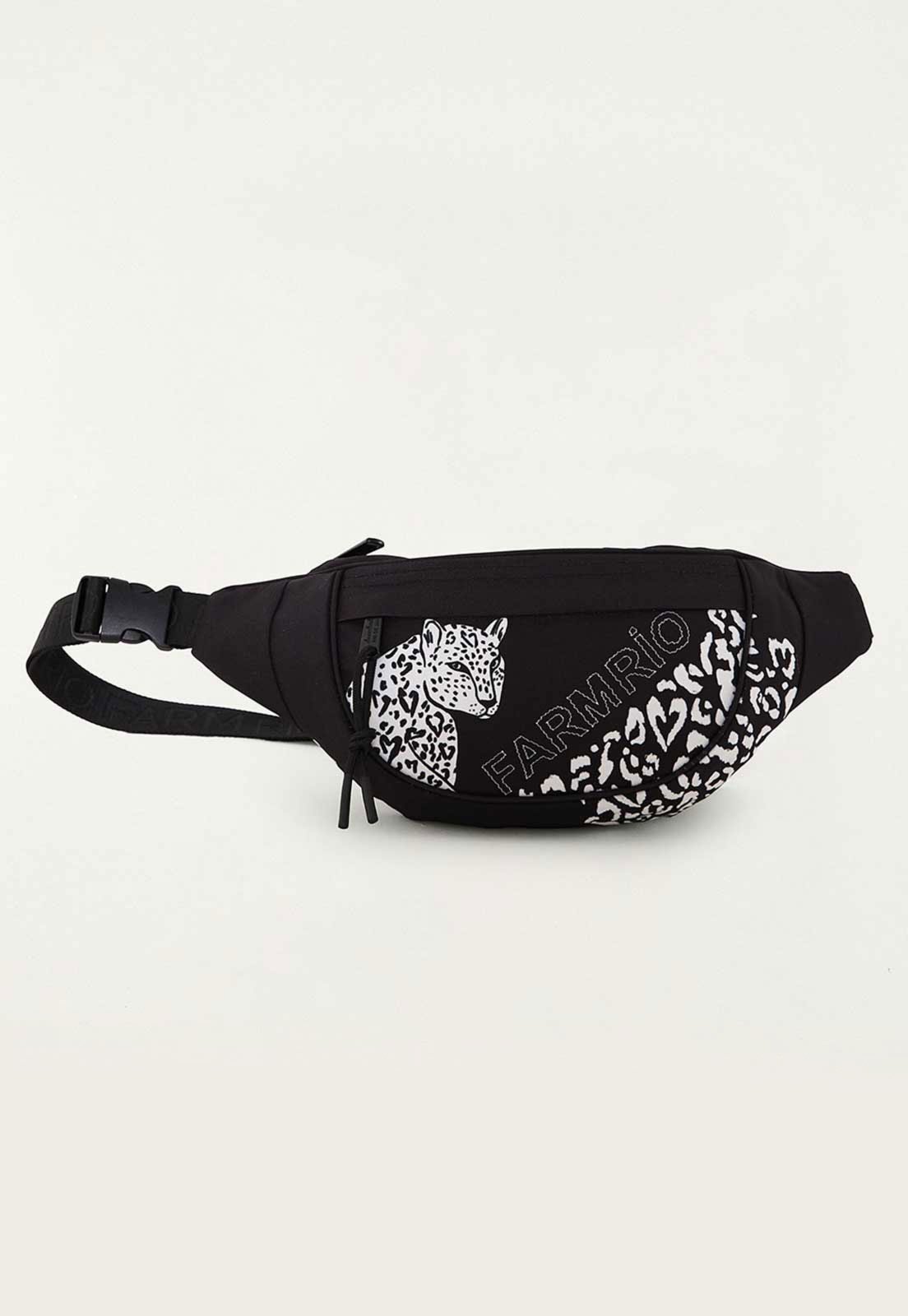 Vista 2 Bolsa Feminina Farm Dengo Selva Preta preto FARM preto