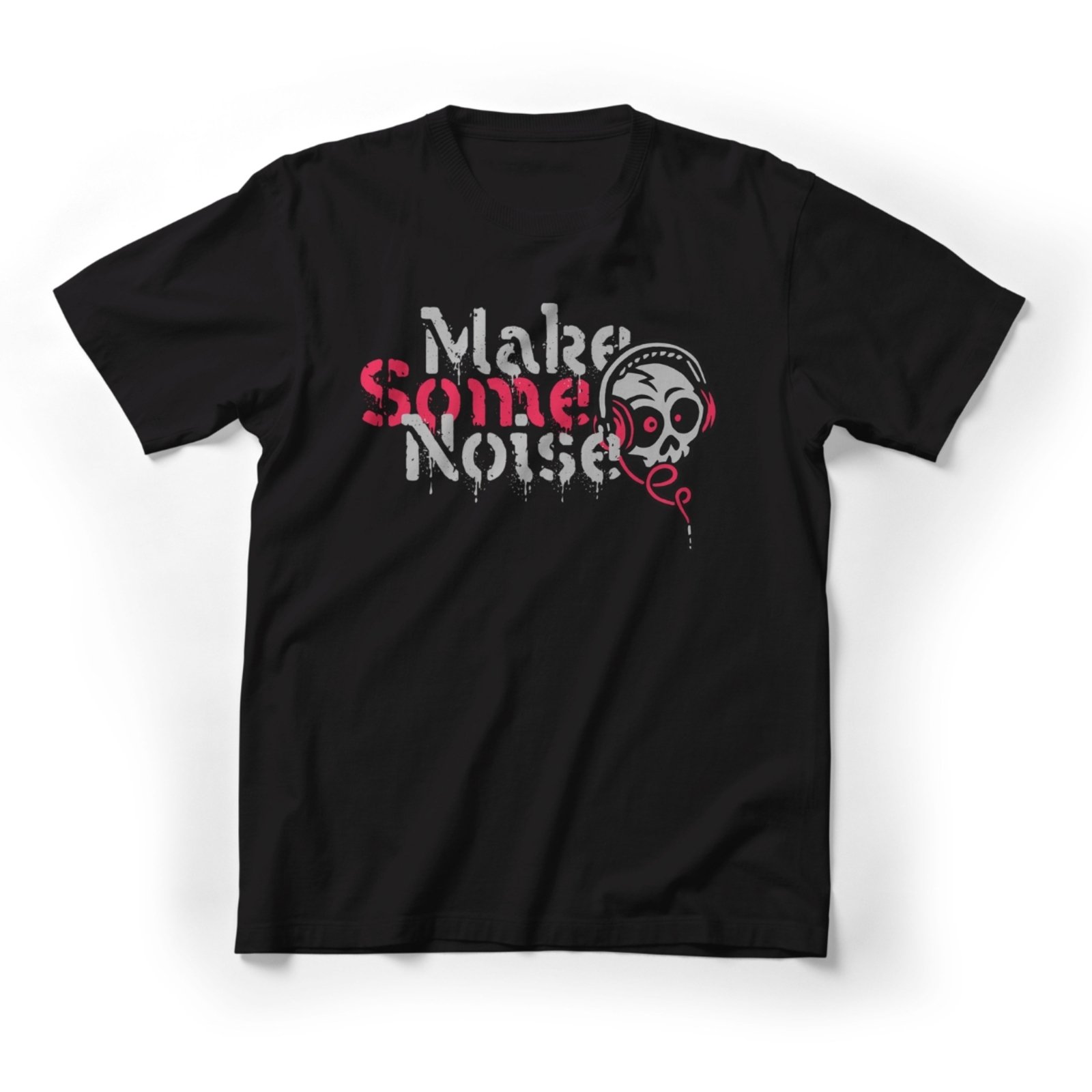 Camiseta Masculina Estampada Preta De Algodão Techmalhas 028 Preto