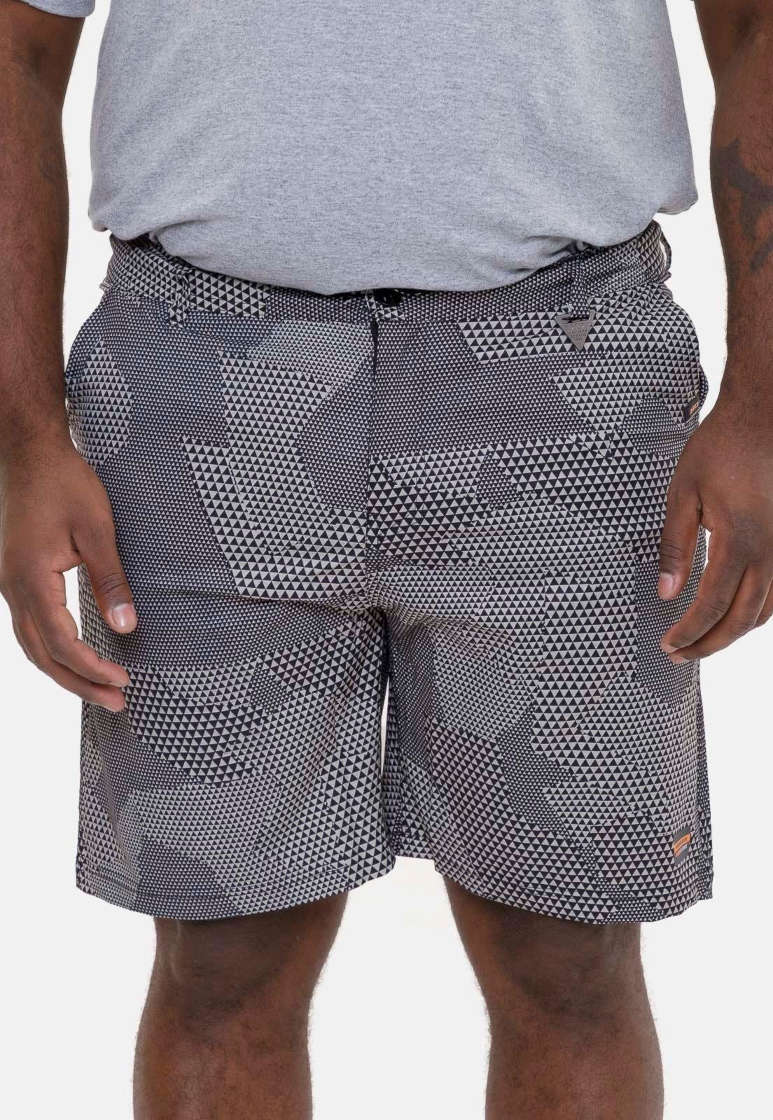 Boardshort HD Híbrido Cinza Claro