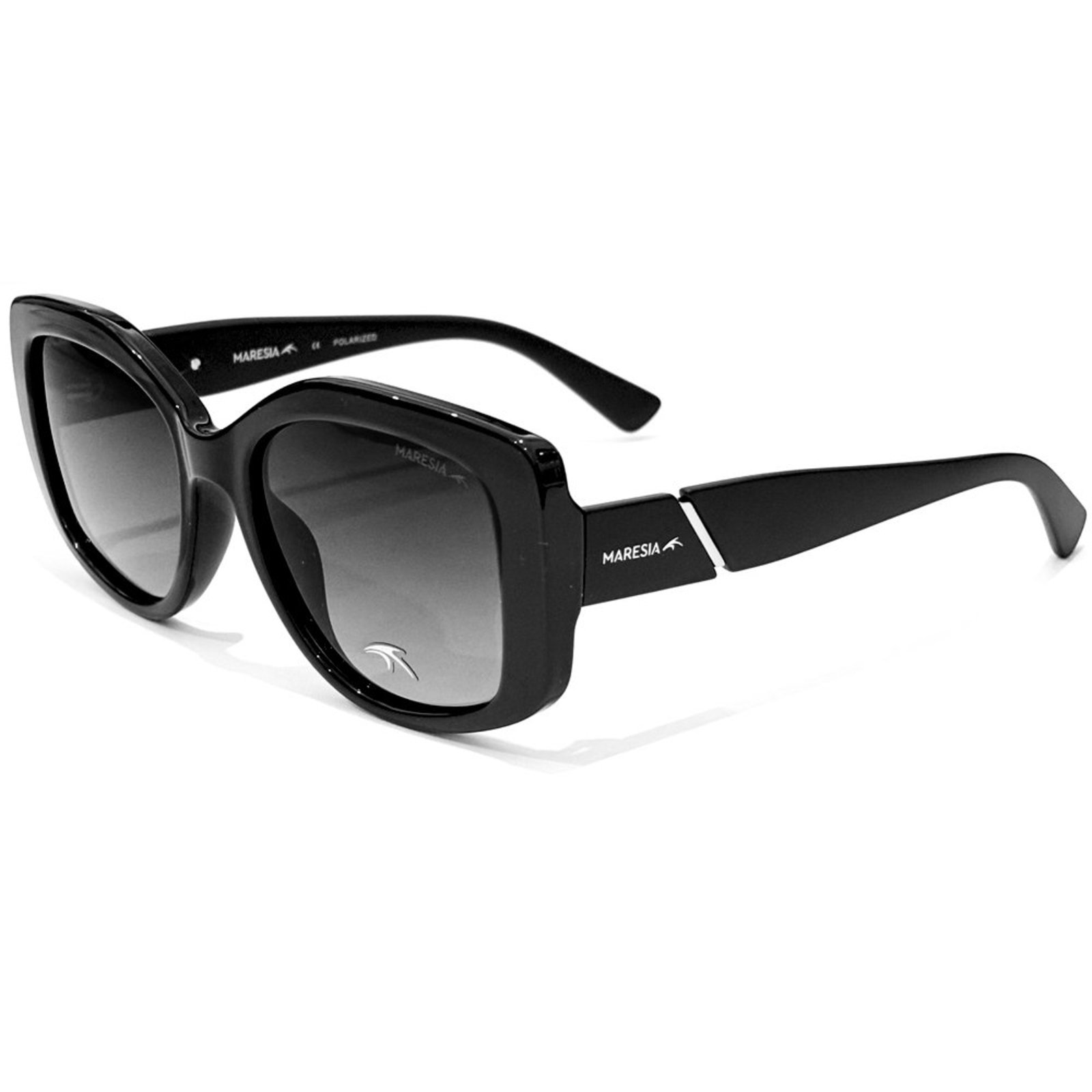 Vista 2 Óculos de Sol Maresia MRS004 C100 Polarizado Feminino preto preto