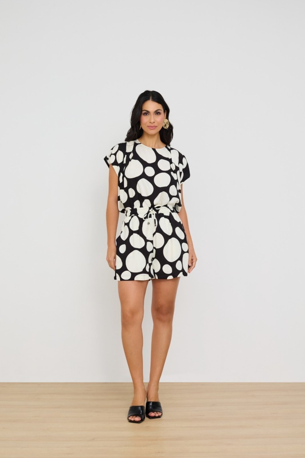 Vista 3 Blusa Vanibele Viscose Poá poás Vanibele poás
