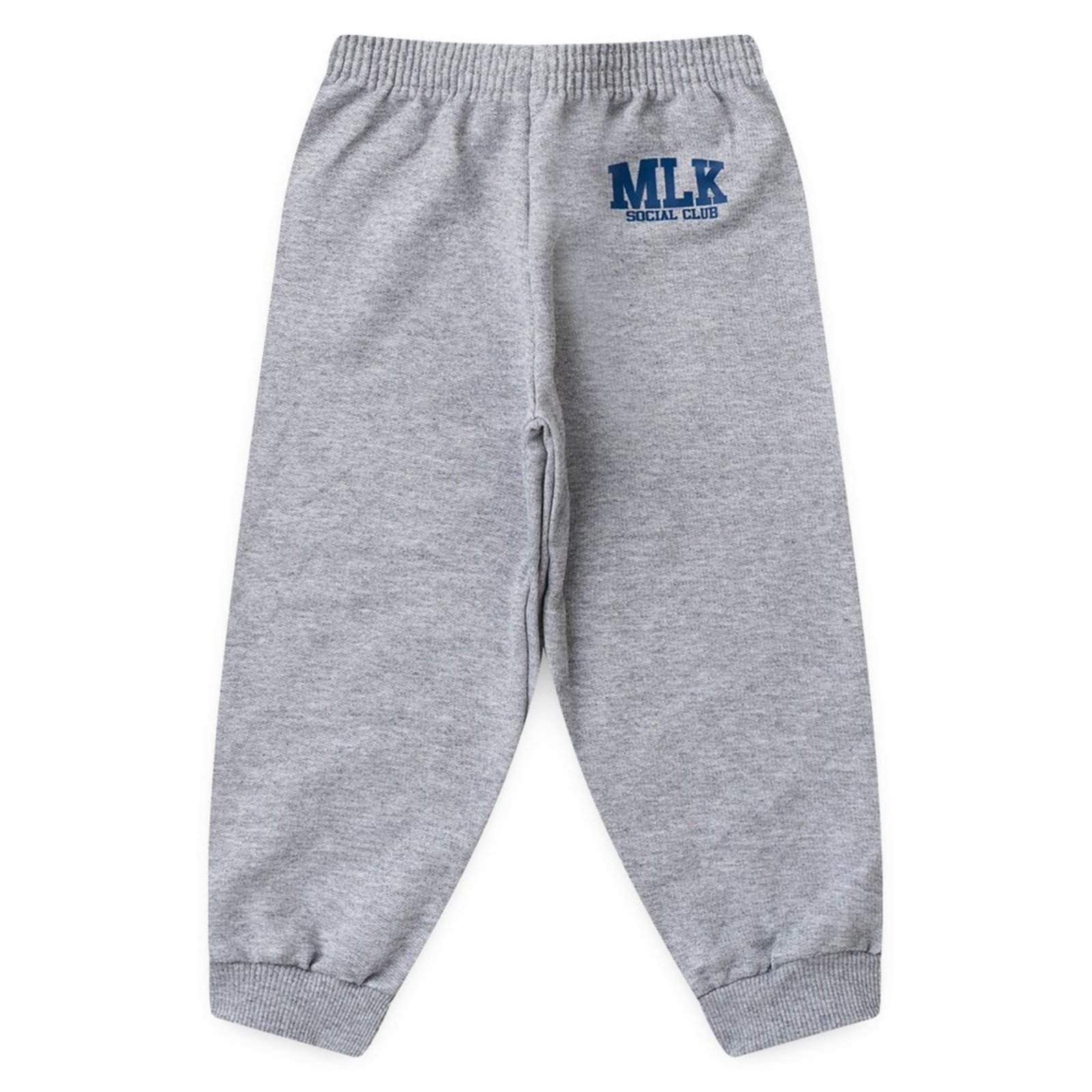 Infantil - Calça Inverno Menino Mescla em Moletom Estampa MLK