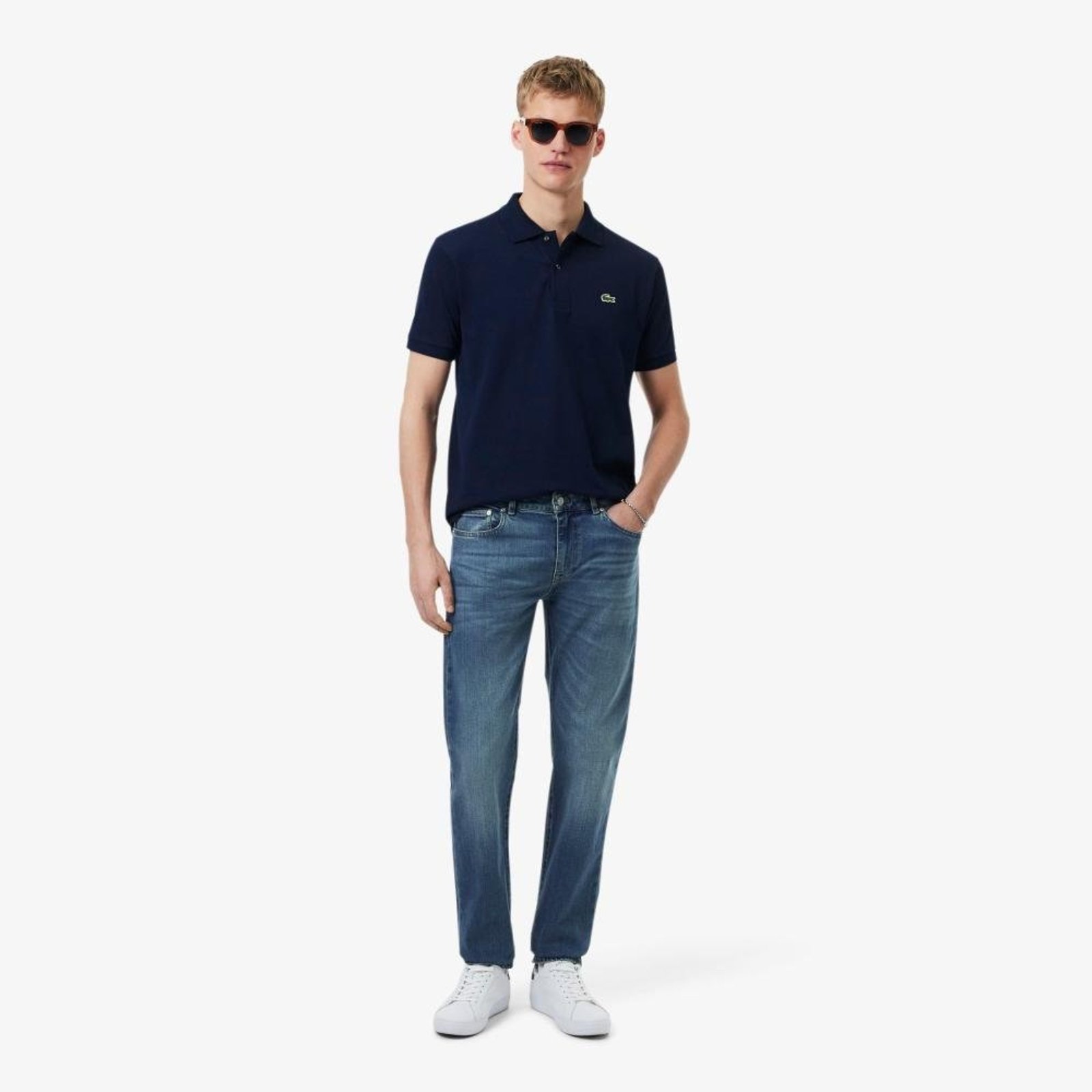 Calça Jeans Slim Fit Indigo com 5 Bolsos Azul - 29/32 Azul