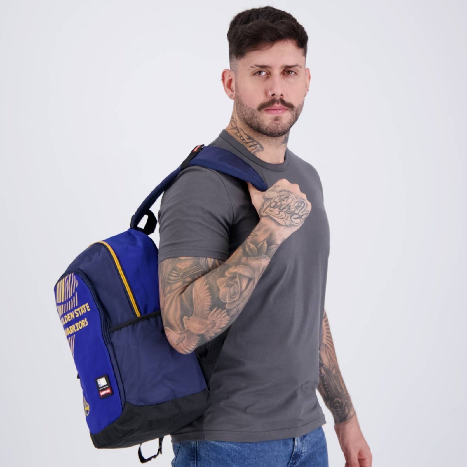 Vista 3 Mochila NBA Golden State Wariors Sestini azul Sestini azul
