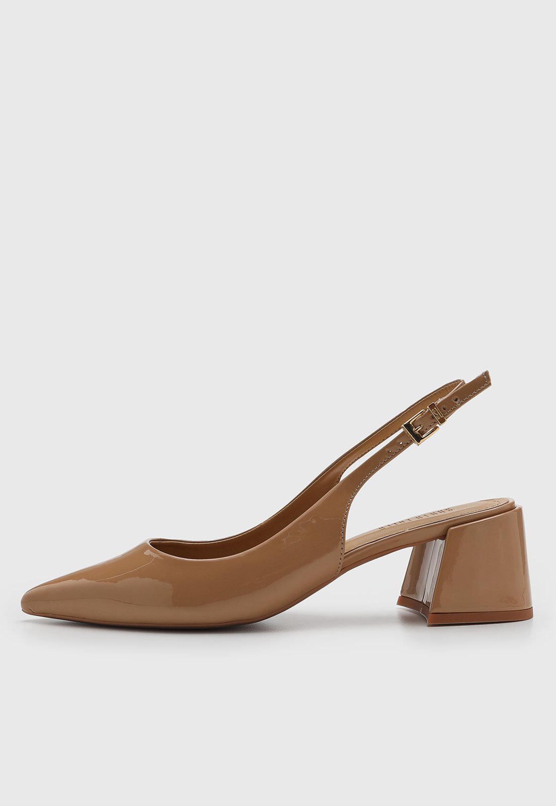 Scarpin Feminino Santa Lolla Slingback Caramelo