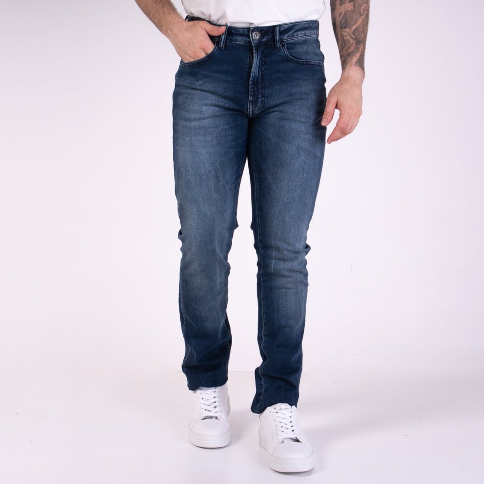 Calça Jeans Ellus 5 Pockets Slim Azul Escuro