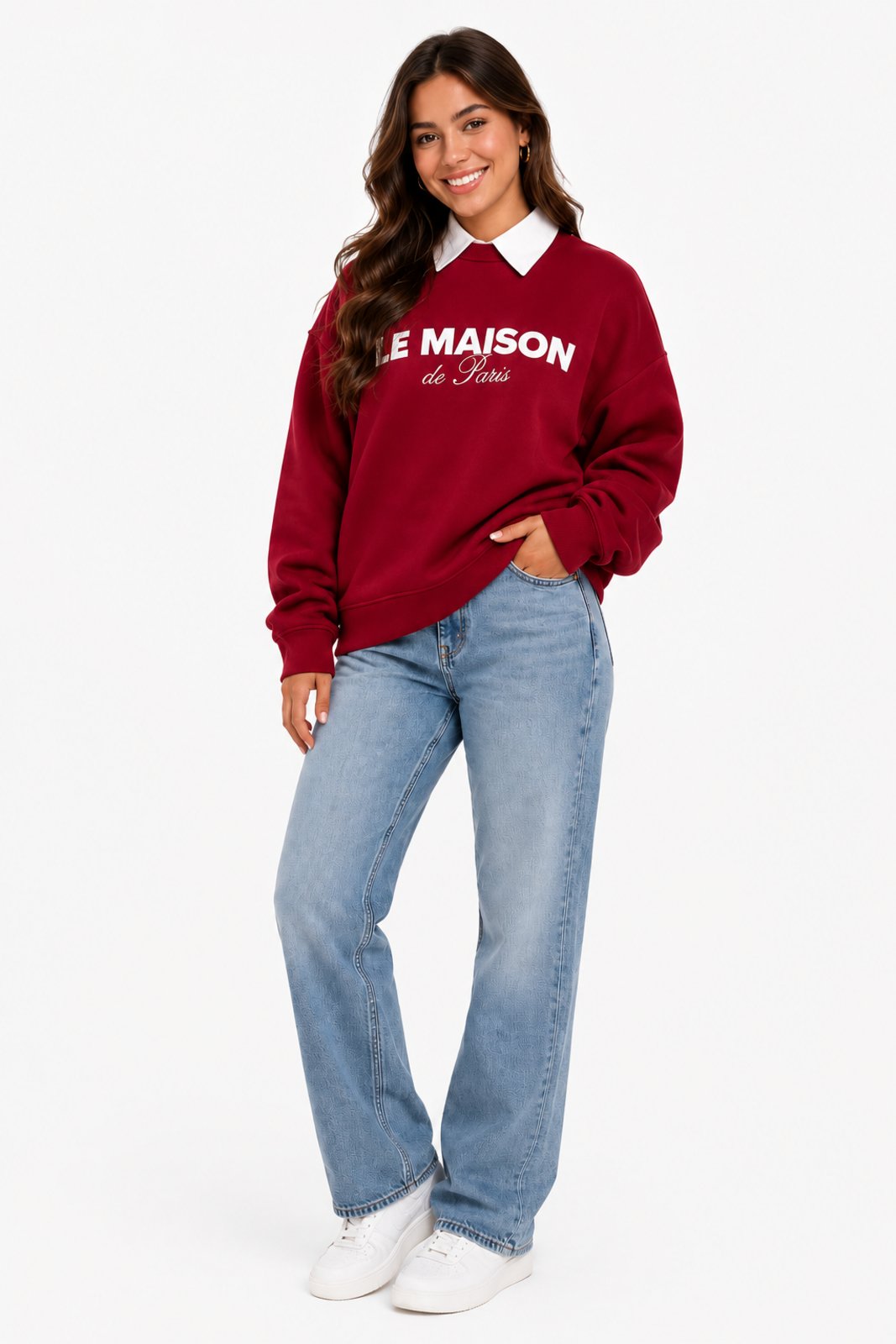 Moletom Feminino D Bell Outlet Fashion Felpudo Gola Dupla Vermelho