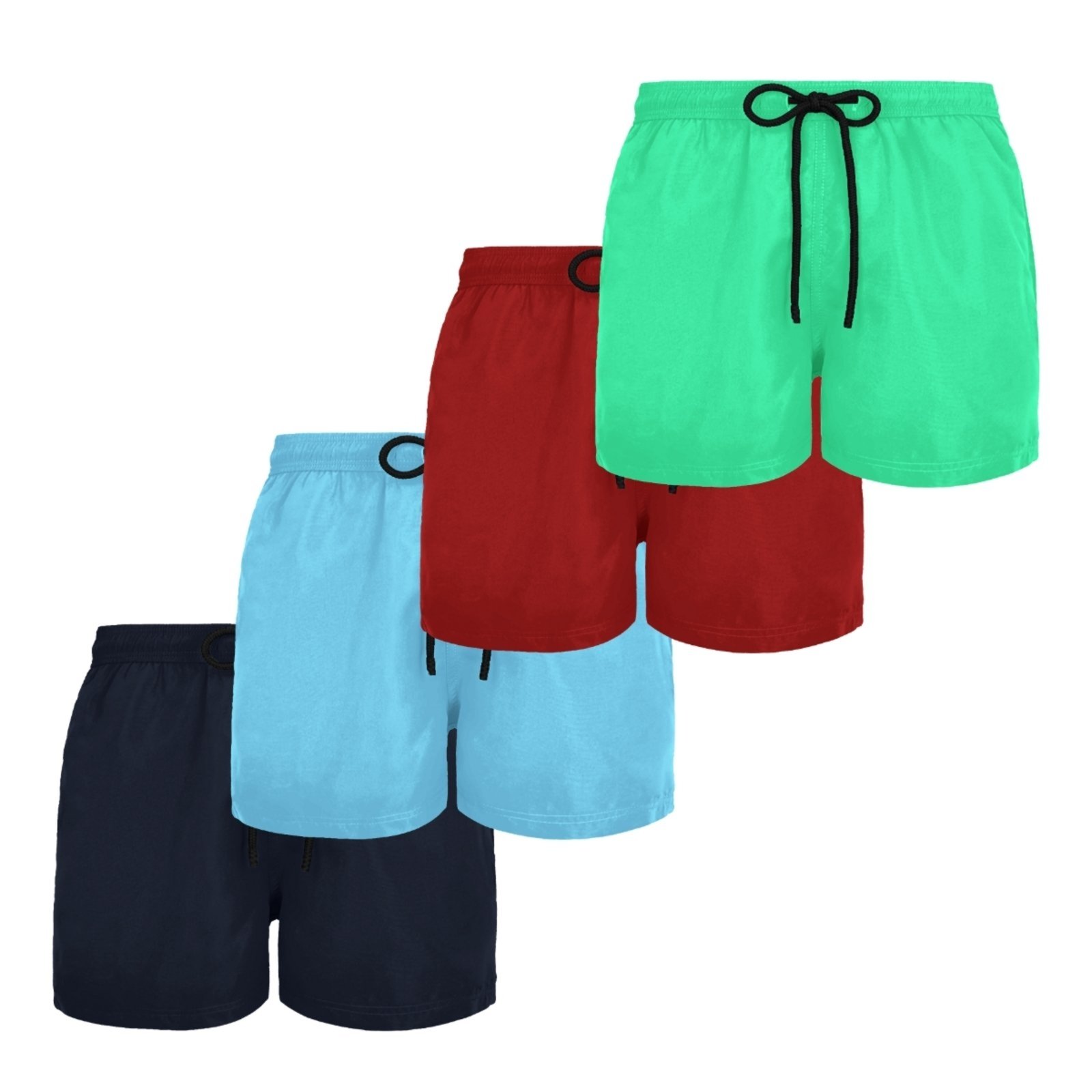 Kit 4 Short Bermuda Masculina Plus Size Moda Praia Calor Verão G1 G2 G3 Liso