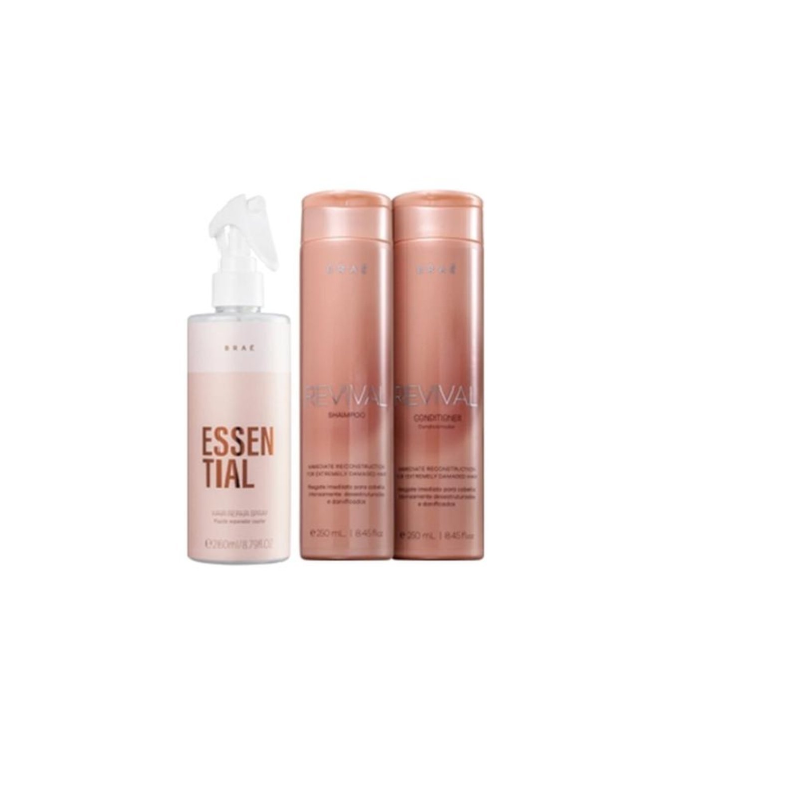 BRAÉ Revival Shampoo+Condicionador 250ml +BRAÉ Essential 260ml