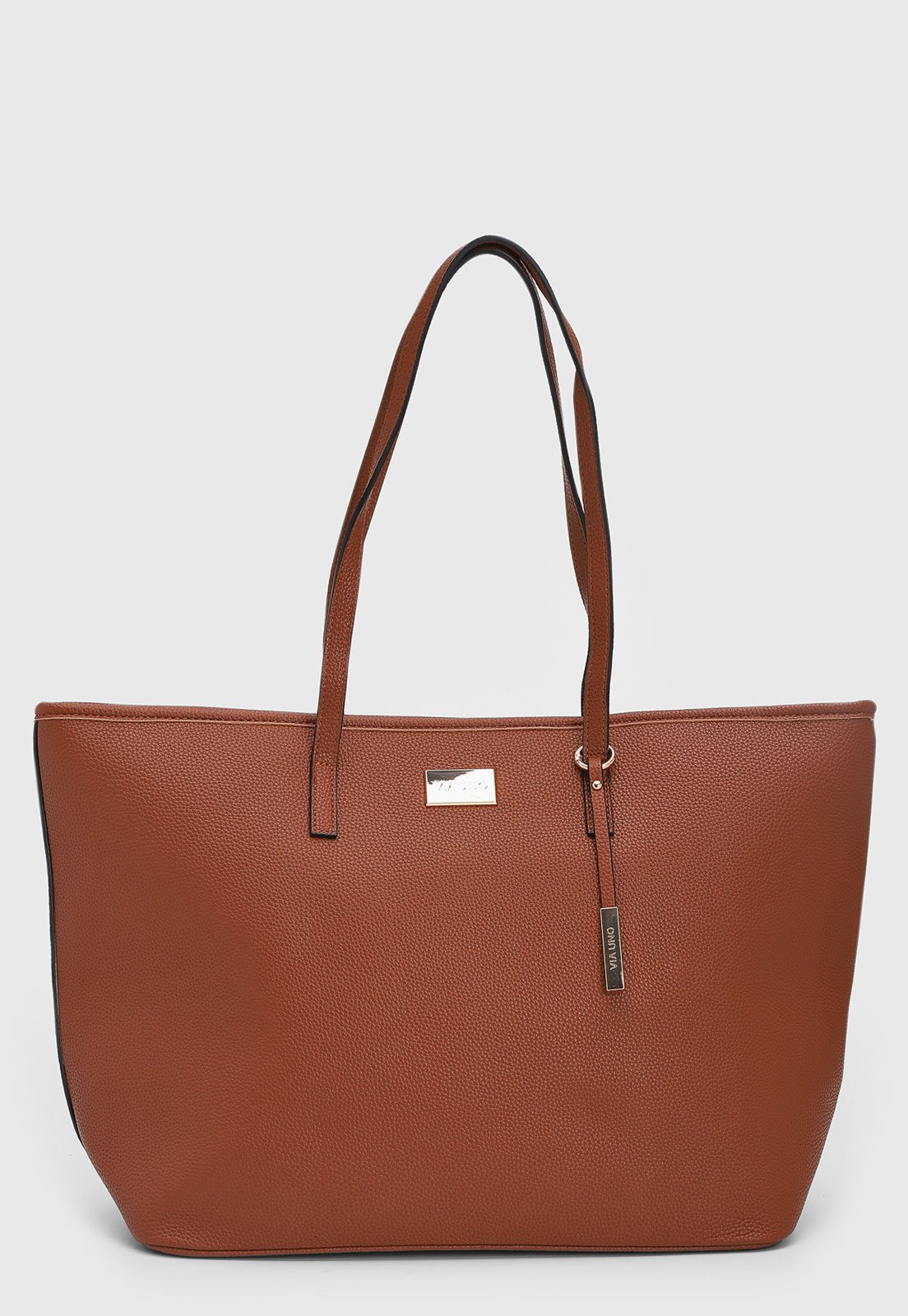 Bolsa Feminina Via Uno Sella Marrom