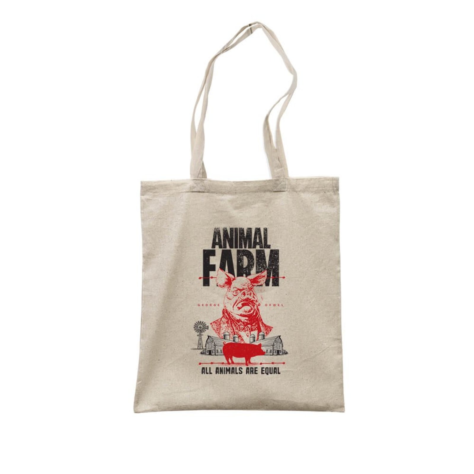 Ecobag A Revolução Dos Bichos - Bege - Casual - Studio Geek