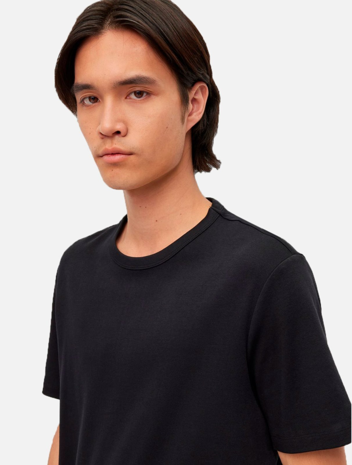 Vista 3 Camiseta Hugo Boss Masculina Dozy Regular Preta preto Hugo Boss preto