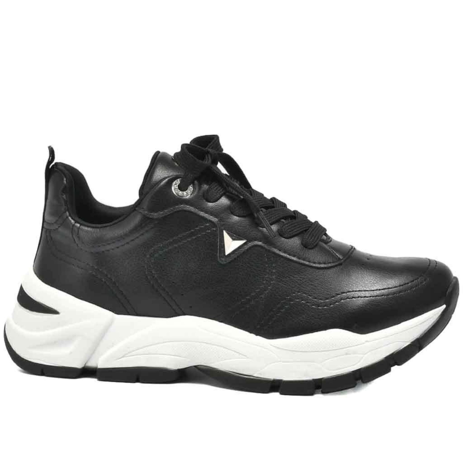 Tênis Via Marte Feminino Casual 140-003 Preto Incolor