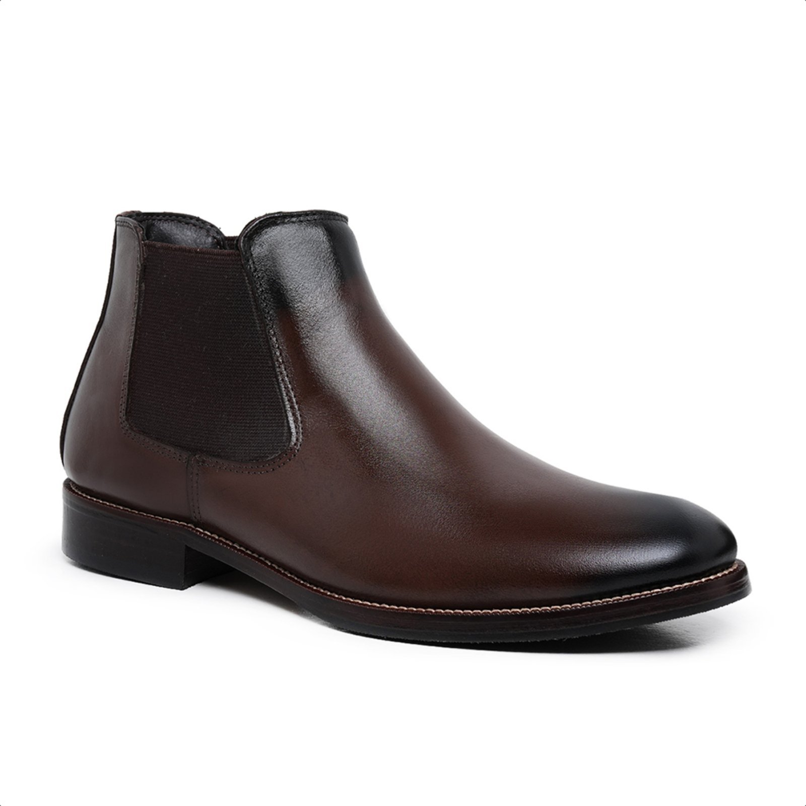 Bota Chelsea Masculina Malbork em Couro Marrom 67727M