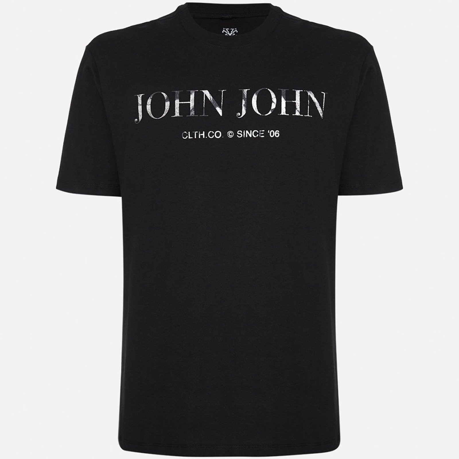 Camiseta John John Rg Clth Brand Pr27 Preto Masculino