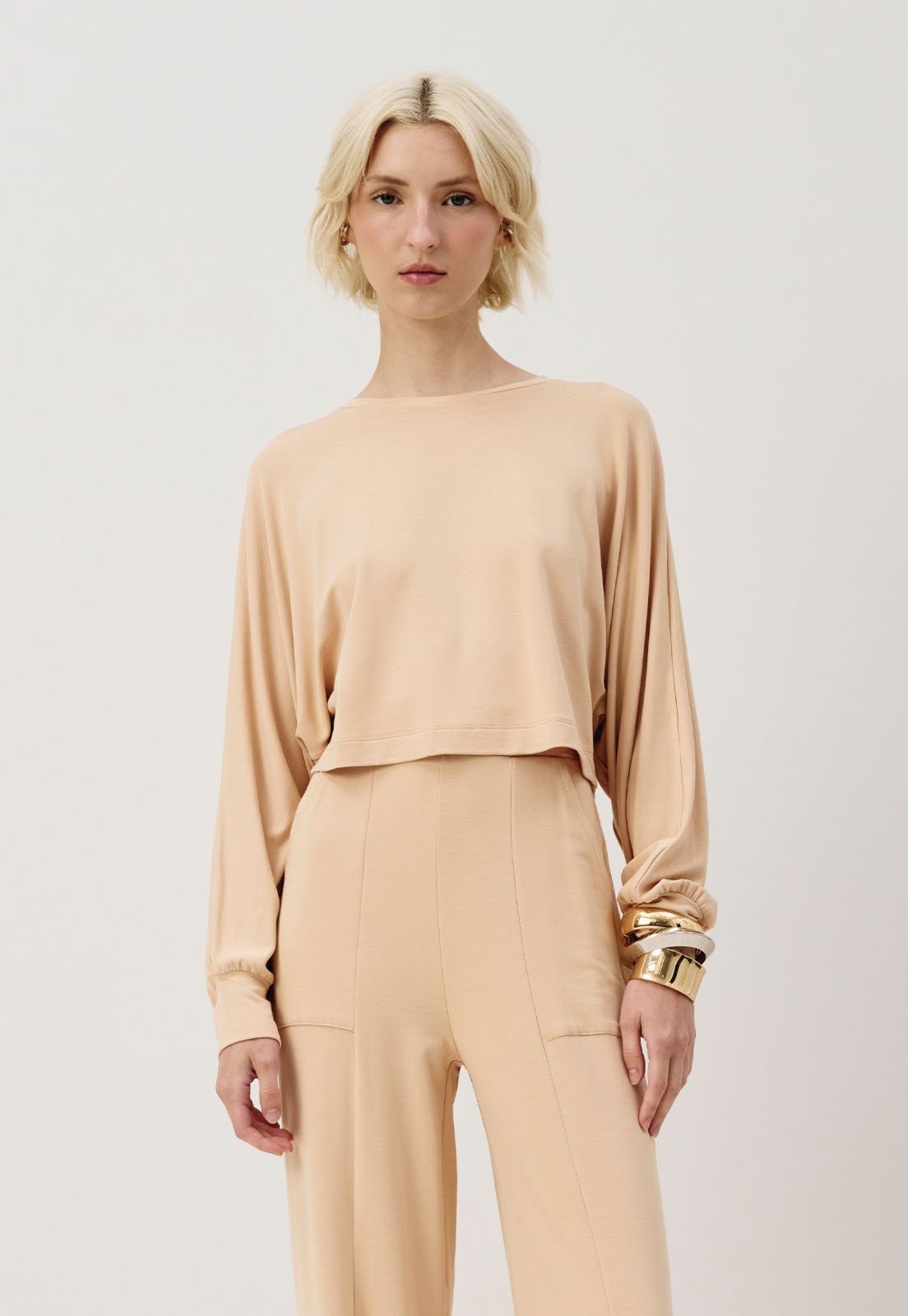 Blusa CaCay Manga Morcego