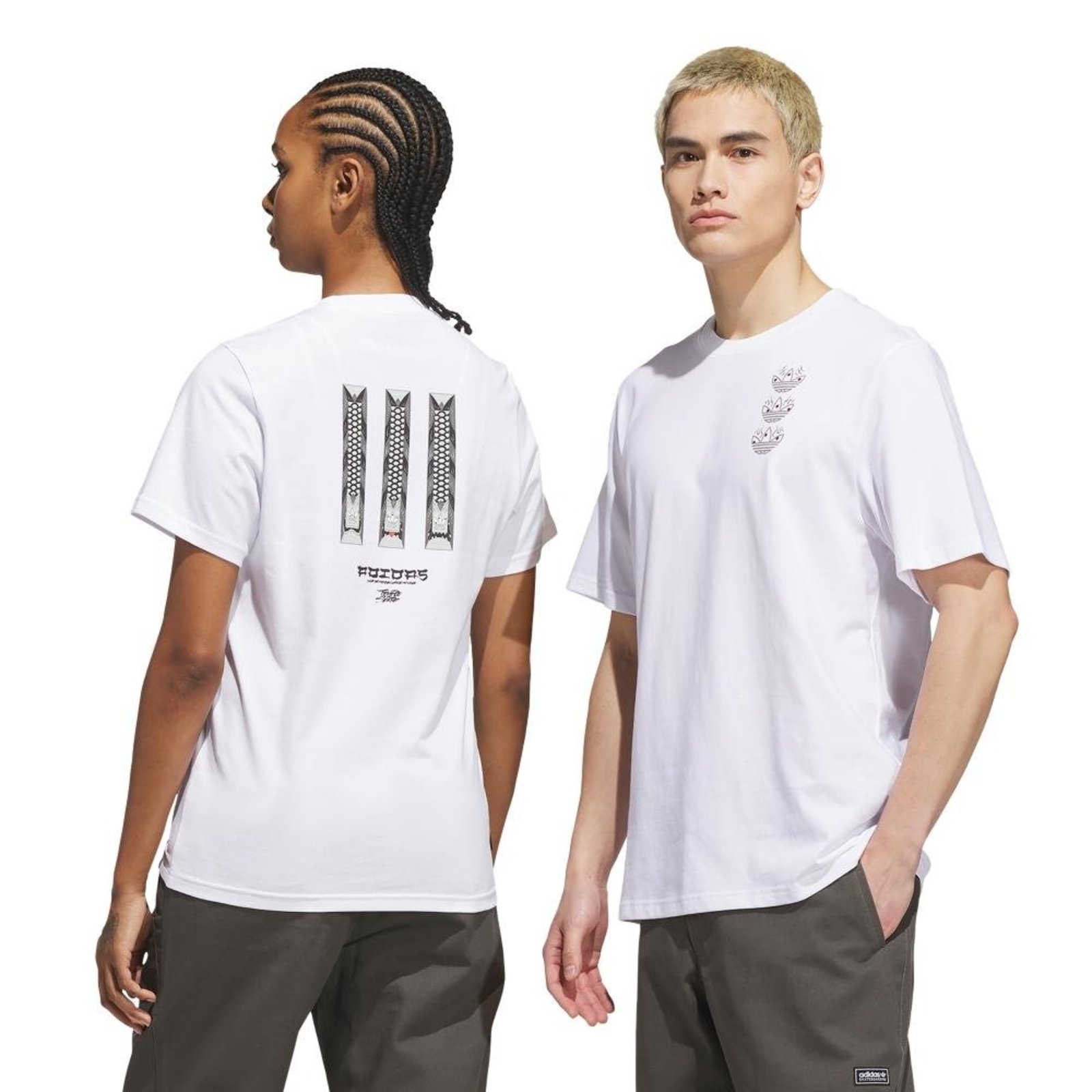 Camiseta Skateboarding X Temple Of Skate Curb adidas Originals Branco