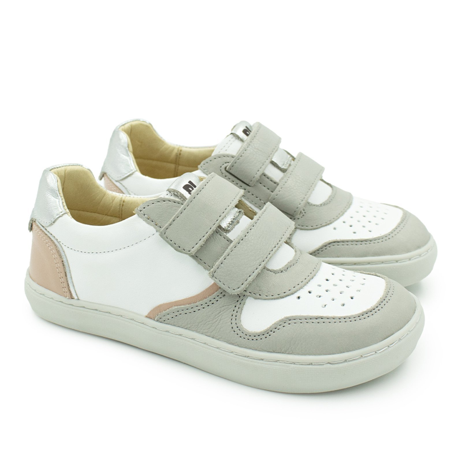 Vista 2 Infantil - Tênis Menina Blue Adriana Couro Cinza Blue Infantis Blue Infantis cinza blue