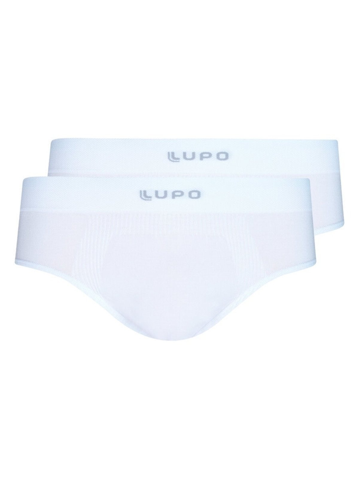 Kit com 2 Cuecas Slip Lupo 681-001 Branco