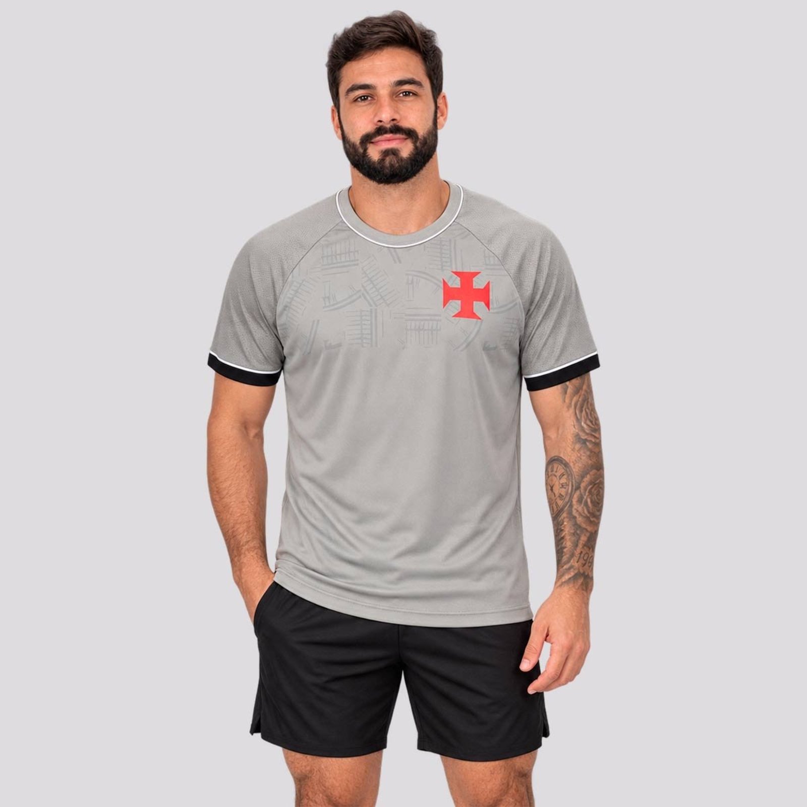 Camisa Vasco Leveza Cinza