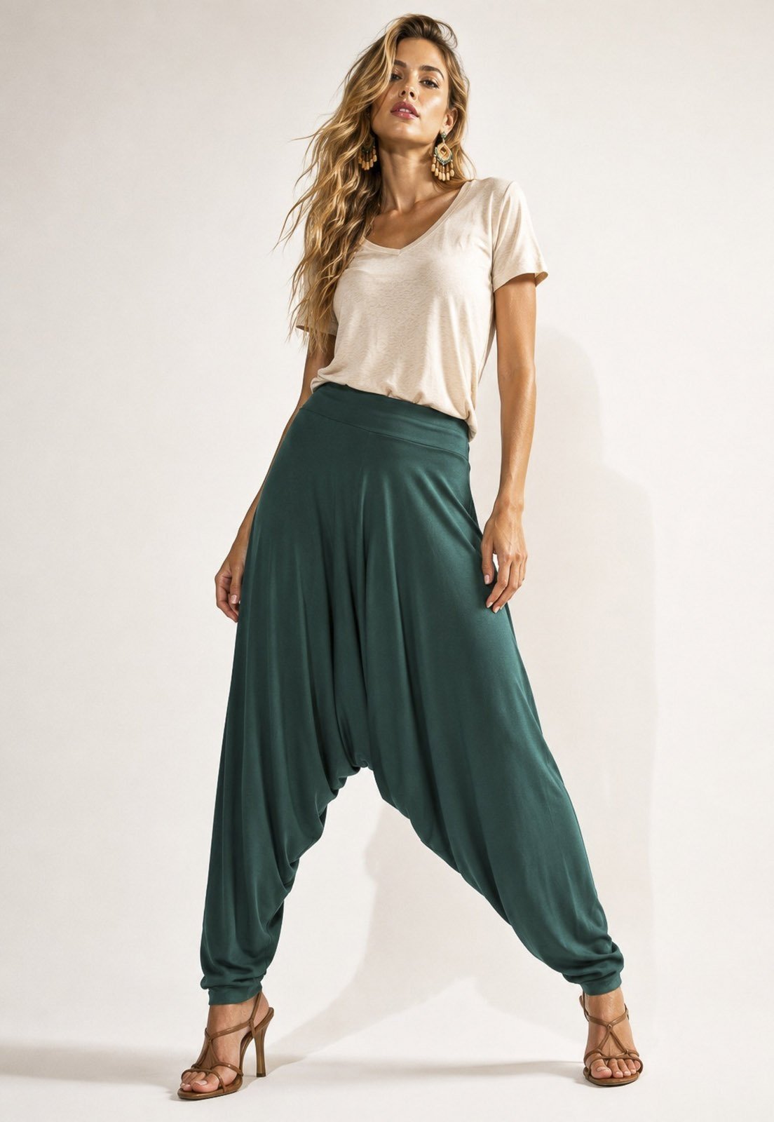 Calça Amazonia Vital Saruel Iracema Malha Verde