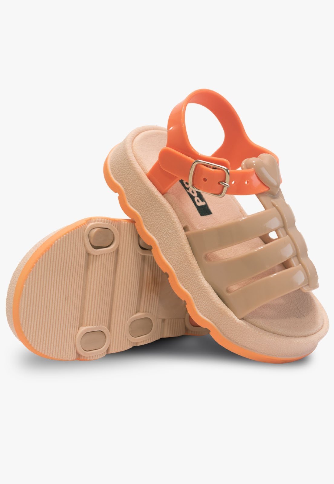 Vista 3 Infantil - Sandália Pópidi Menina Creme bege Pópidí bege