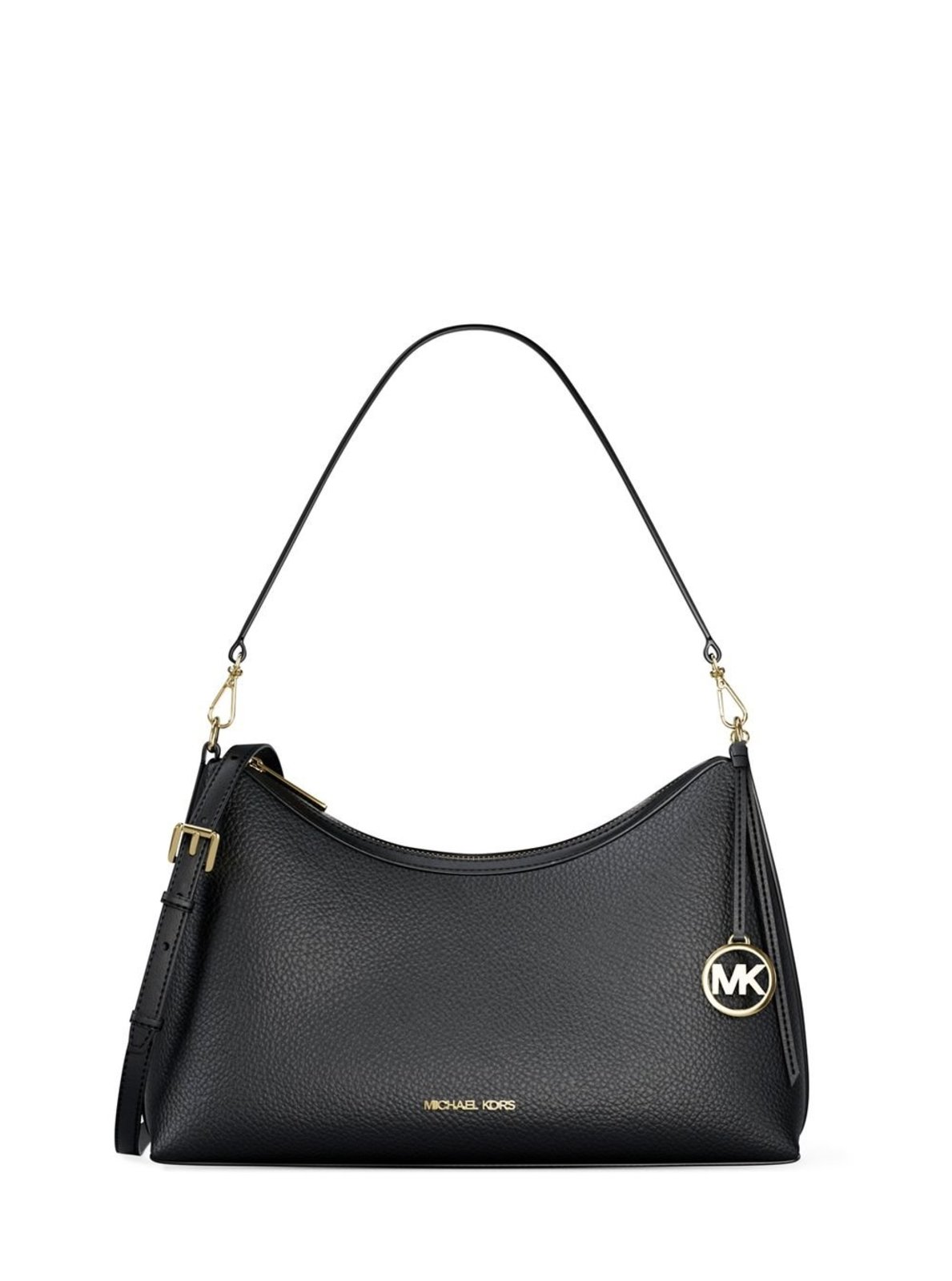 Bolsa de ombro sammy média em couro Bolsa de ombro sammy média em couro Black