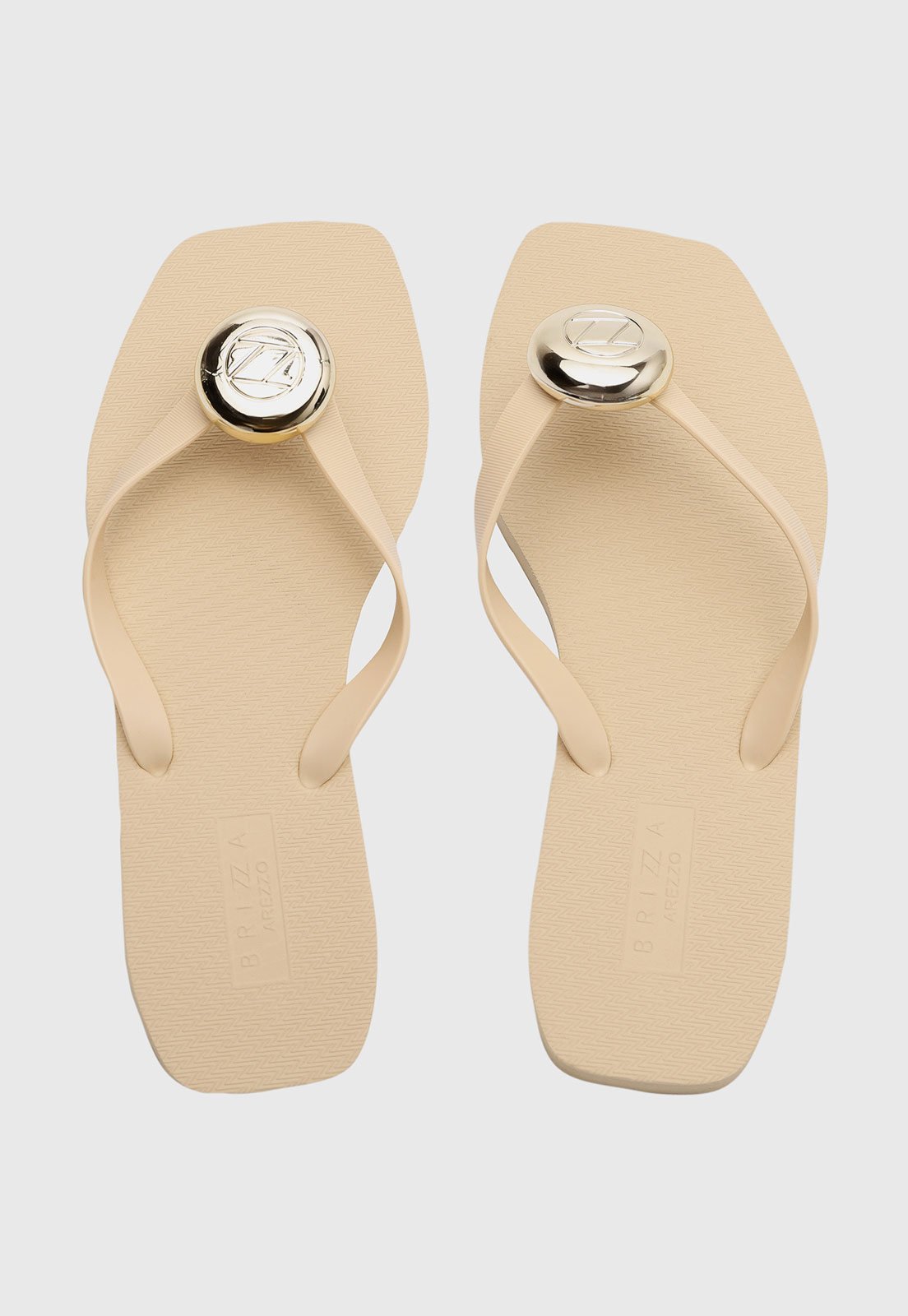 Chinelo Feminino Brizza Arezzo Dedo Bege