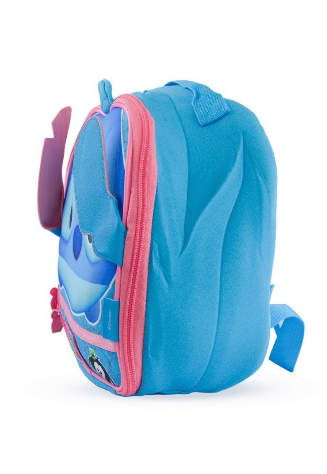 Vista 3 Infantil - Lancheira Escolar Stitch Disney Resistente Espaçosa azul Disney azul