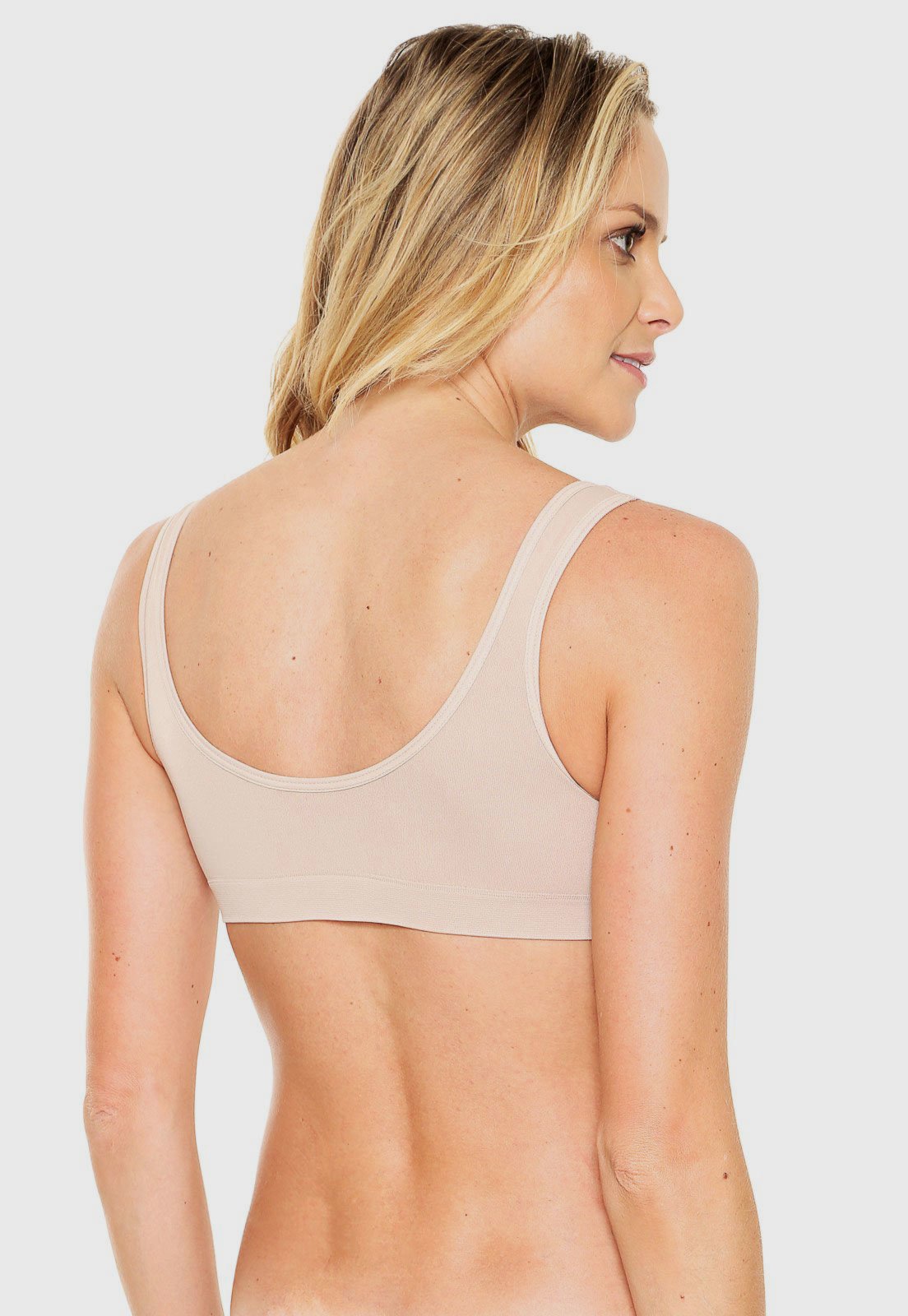Vista 3 Sutiã Trifil top daily t-shirt bege TRIFIL bege