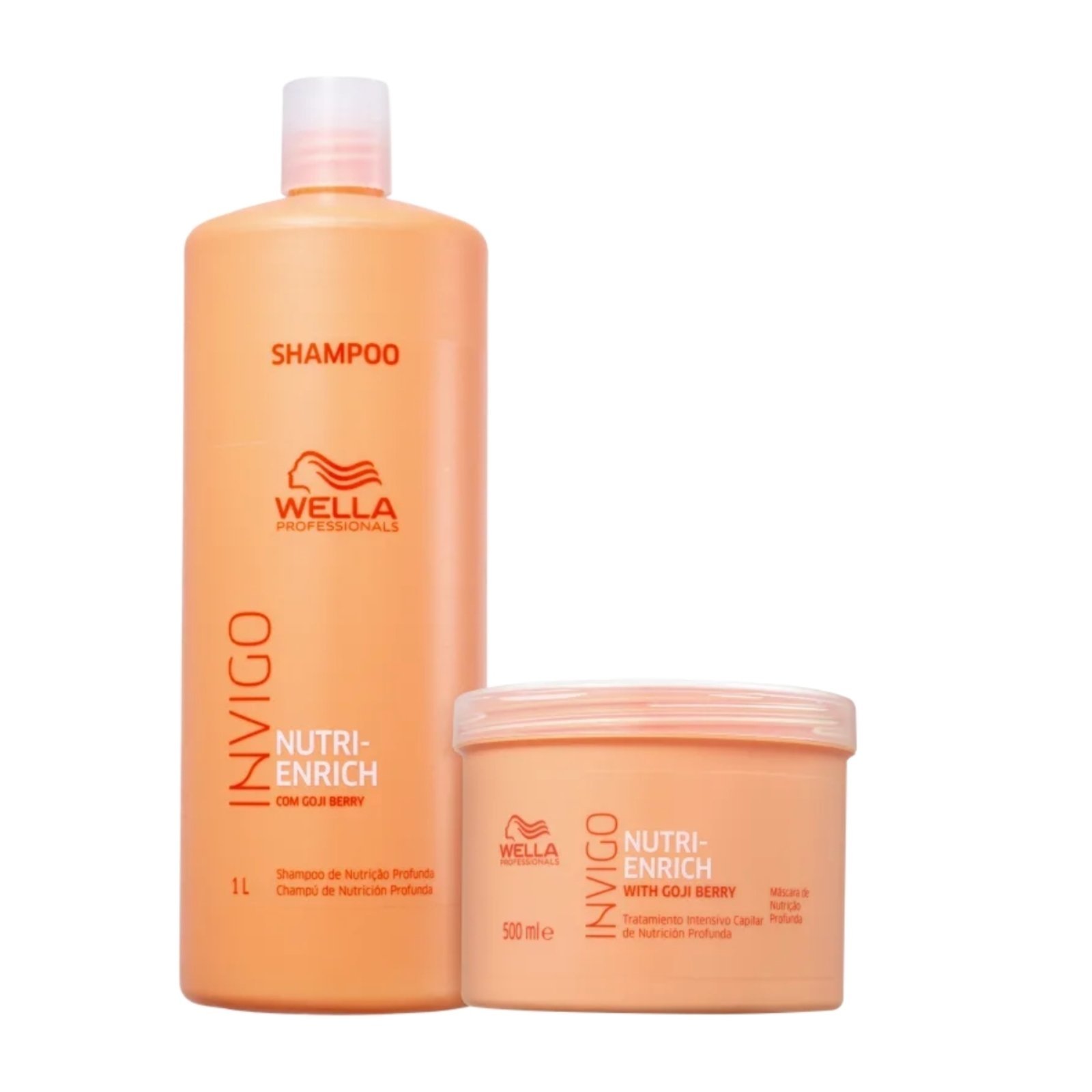 Wella Kit Nutri Enrich Shampoo 1L+ Masc 500Ml