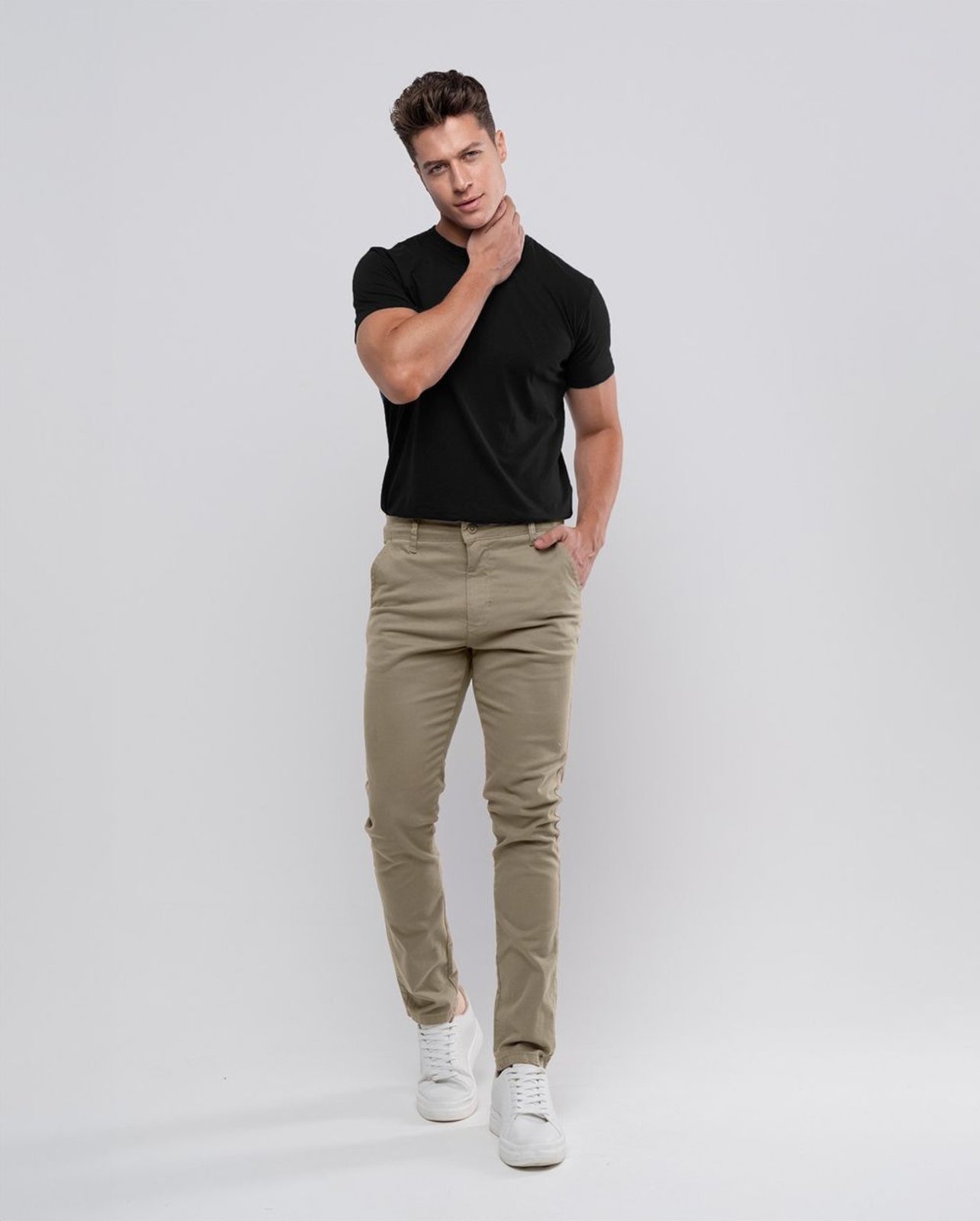 Calça Chino Masculina 11000 Capuccino Consciência