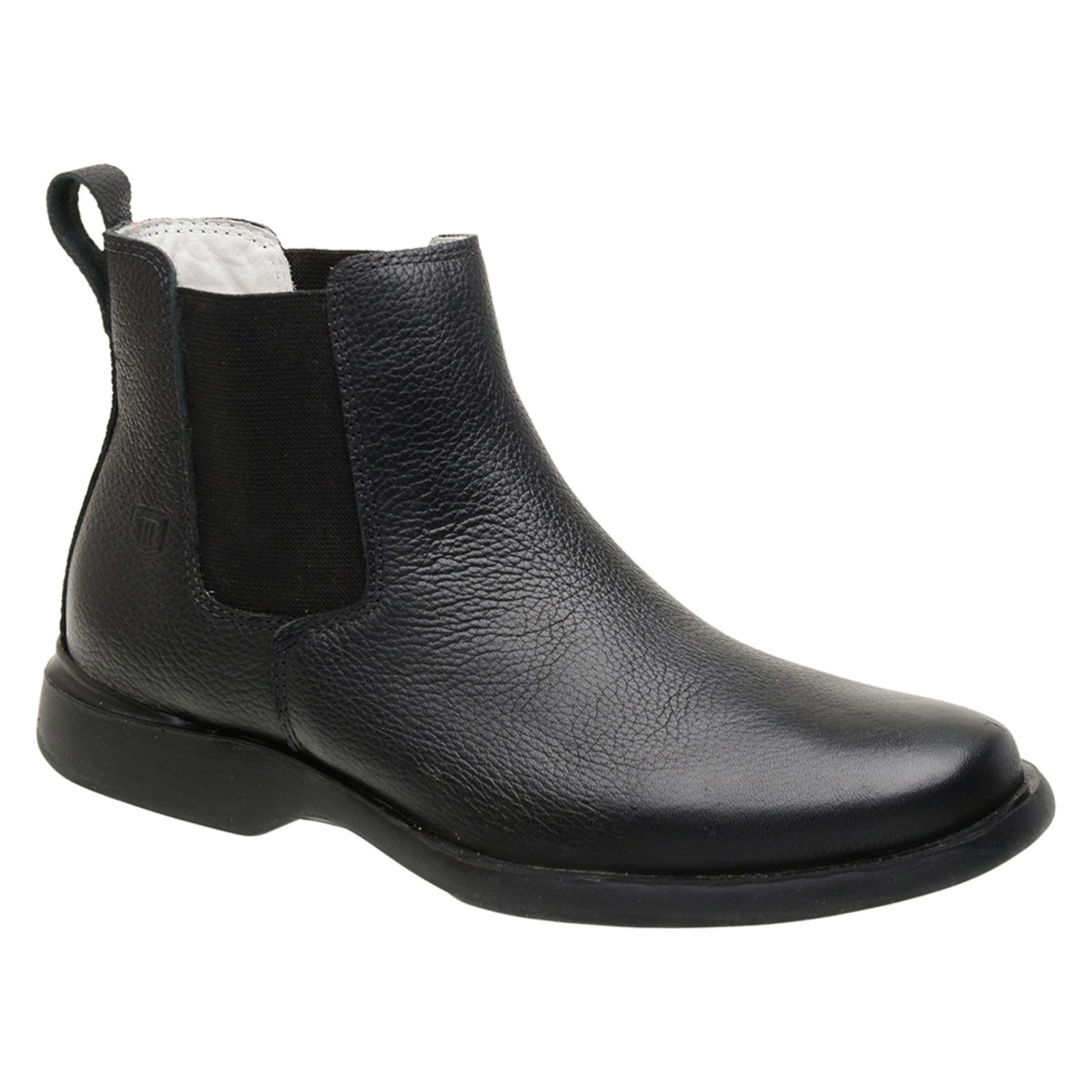 Botina Masculina Malbork Em Couro Preto Solado Amazonas 23776P