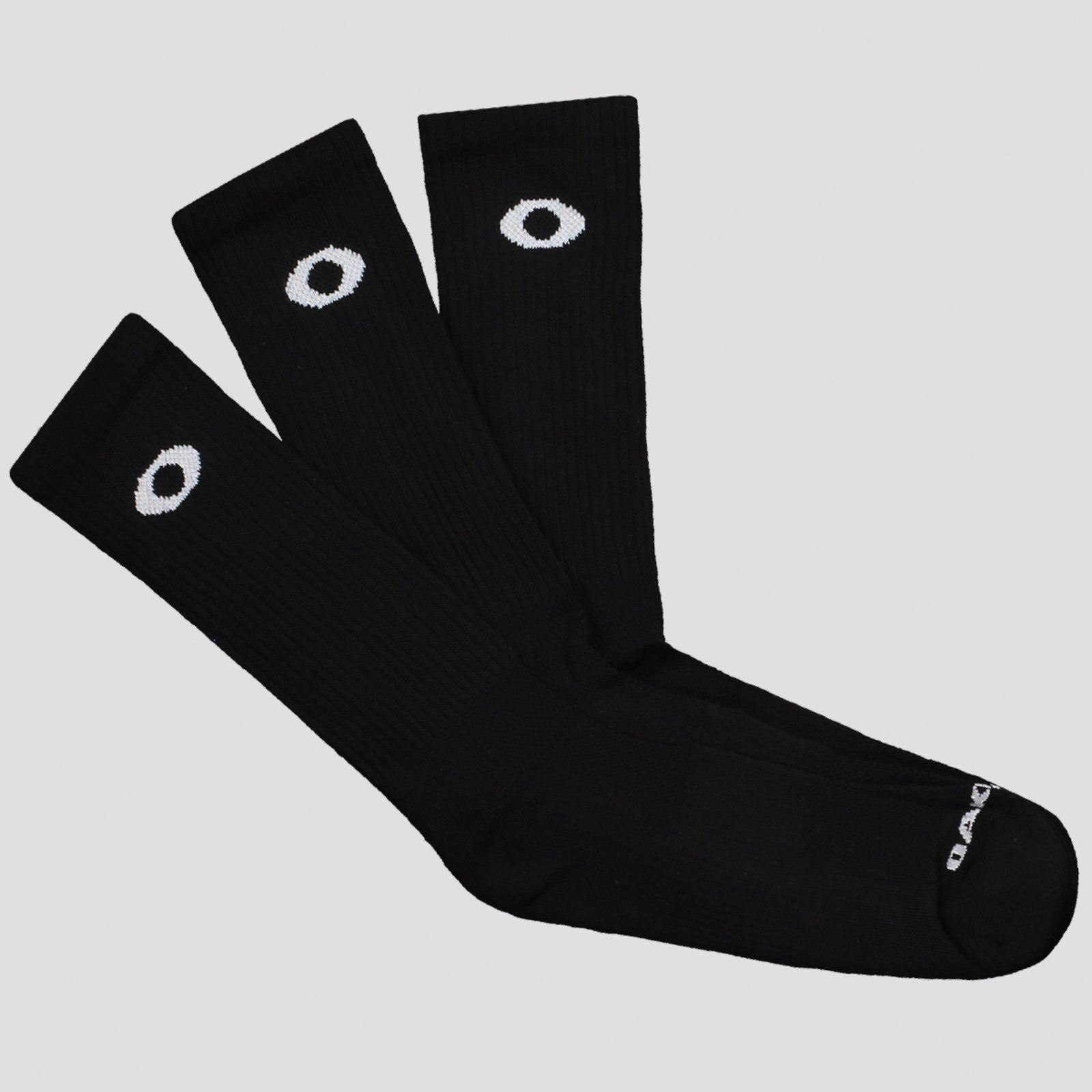 Kit Meia Oakley Essential Crew 3 Pares Preta