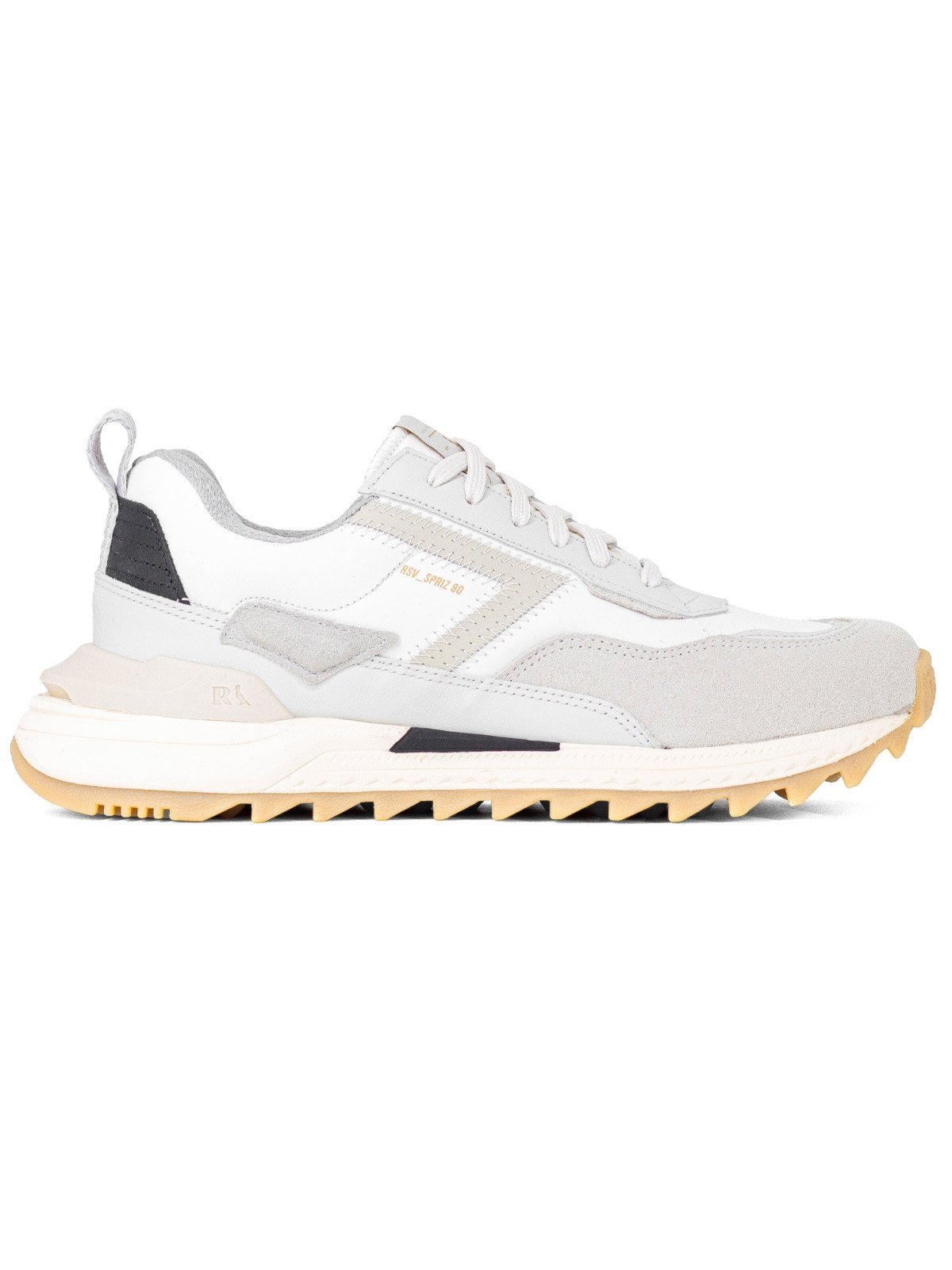 Tênis Masculino Reserva RSV Spriz 80 Clássico Sneaker Conforto Branco Cinza Cromo