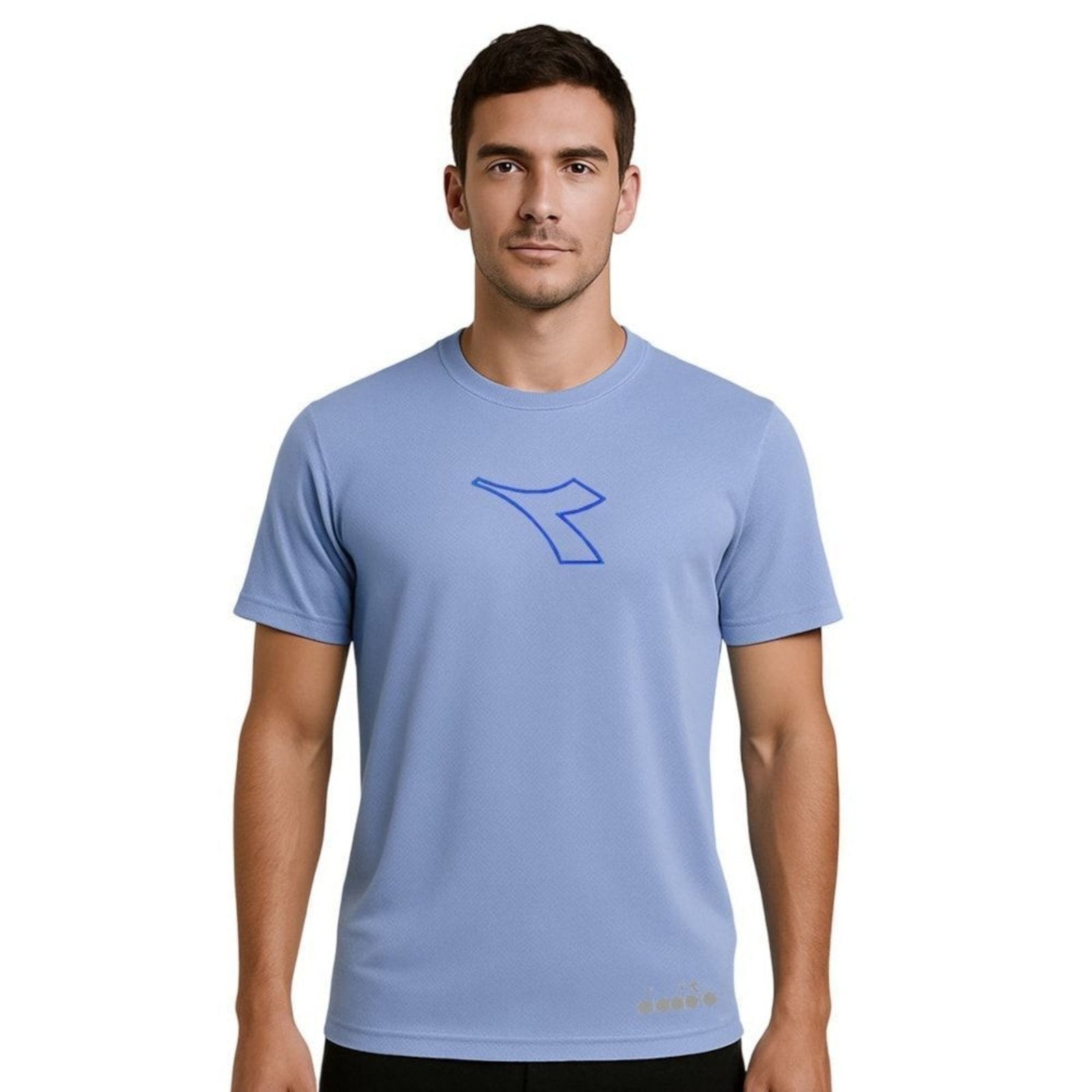 Camiseta Diadora Uno New Running Masculina - Azul - diadora