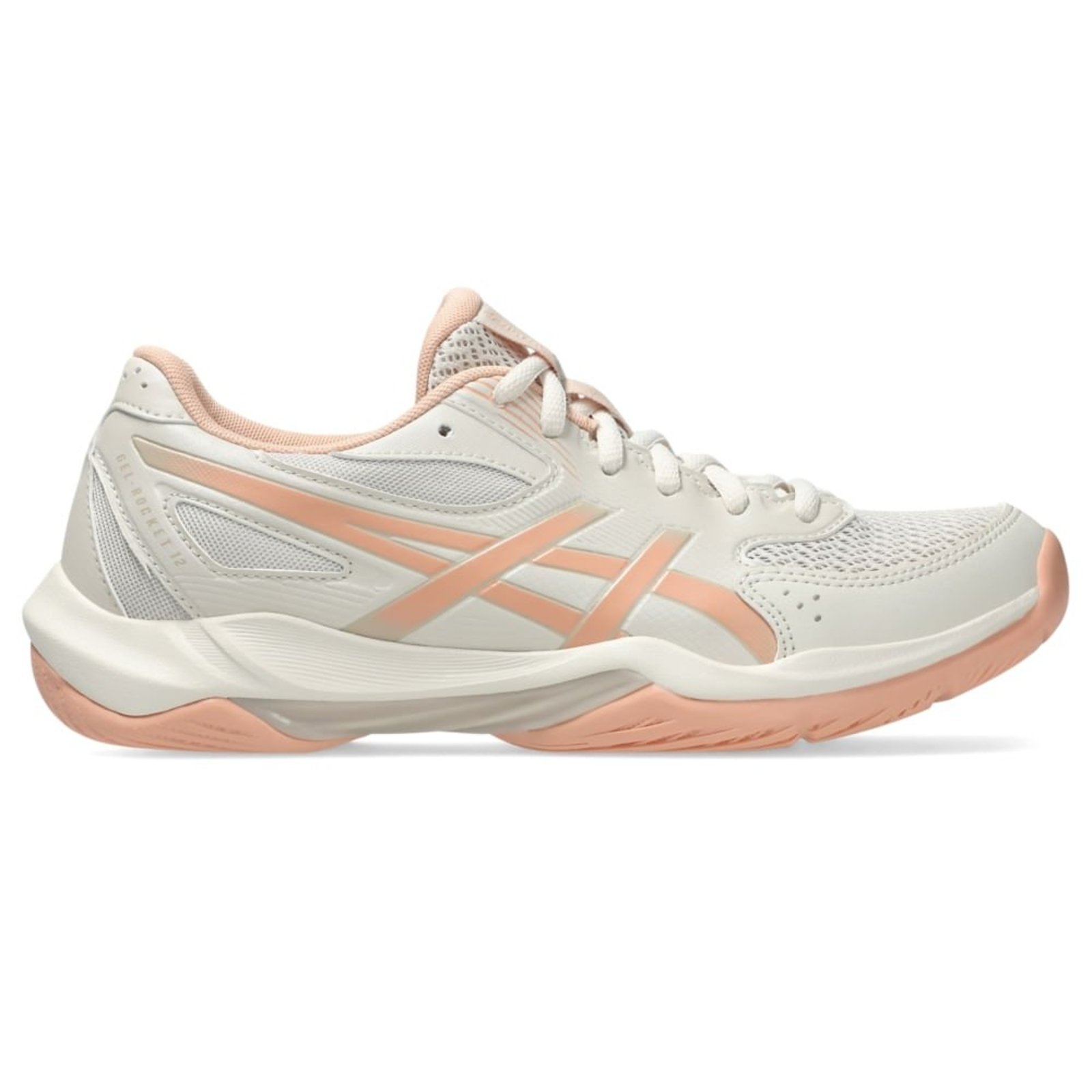 Tênis ASICS Gel-Rocket 12 - Feminino - Bege/Rosa