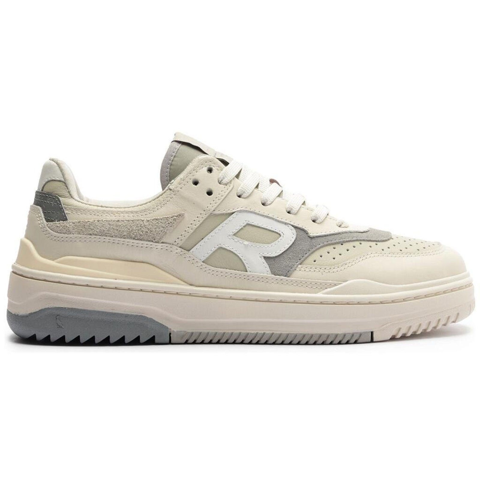 Tenis Masculino Reserva R Broox Cinza e Bege