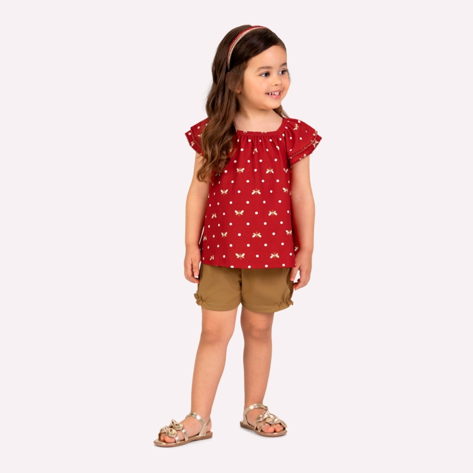 Infantil - Conjunto Menina em Cotton Milon