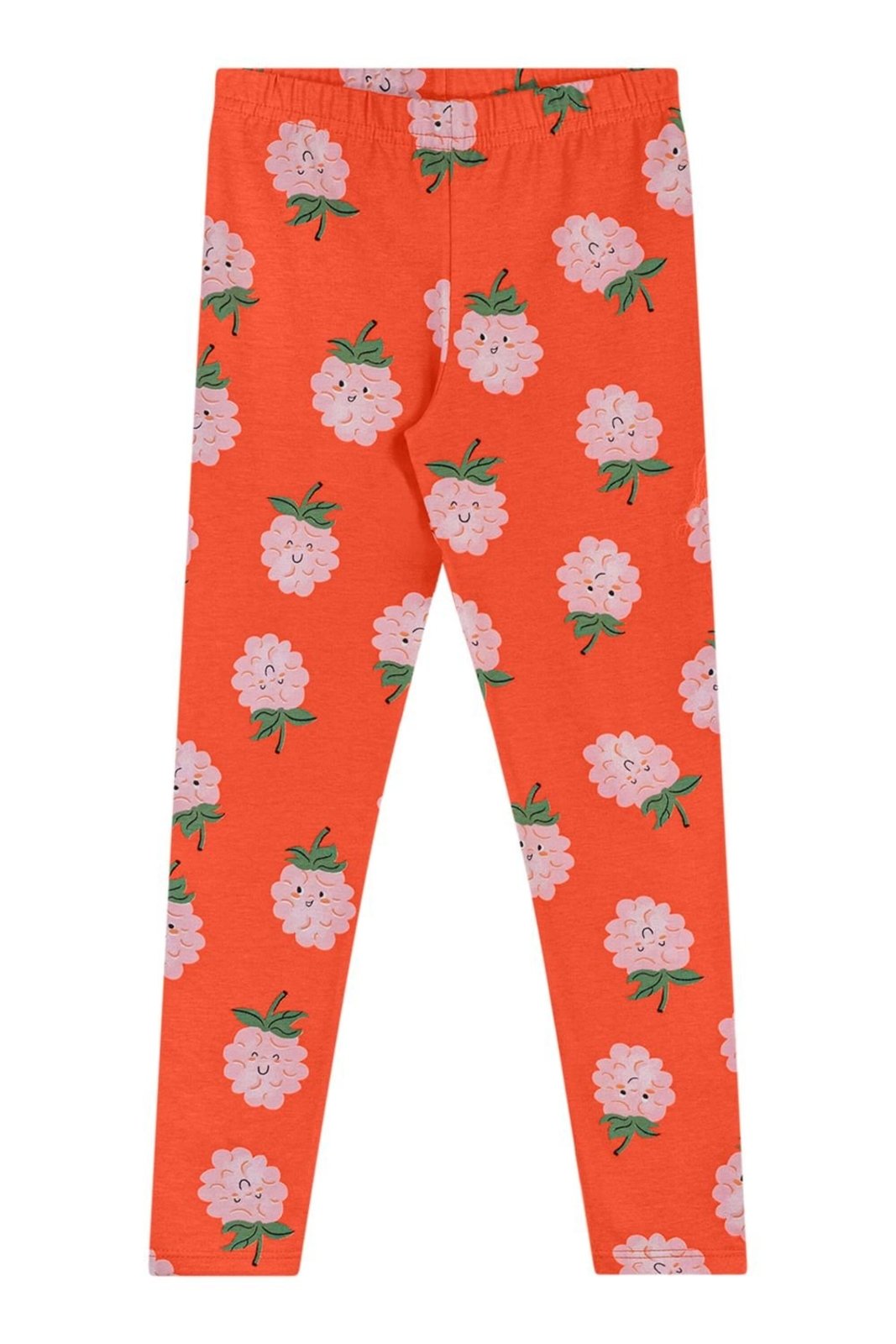Infantil - Calça Legging Menina Cotton Estampa Elian Laranja