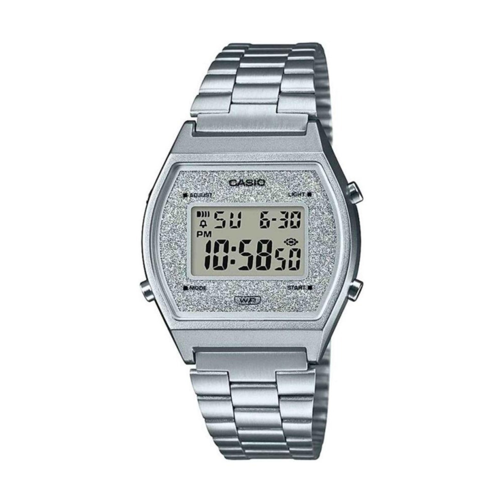 Relógio Casio Vintage Prata/Glitter Feminino B640WDG-7DF-SC