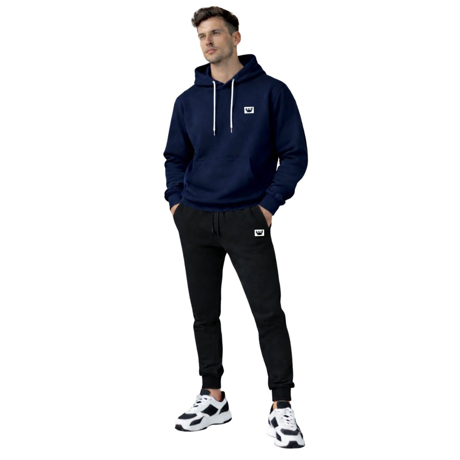 Conjunto Moletom Masculino Casaco com Capuz + Calça Jogger Casual Siri
