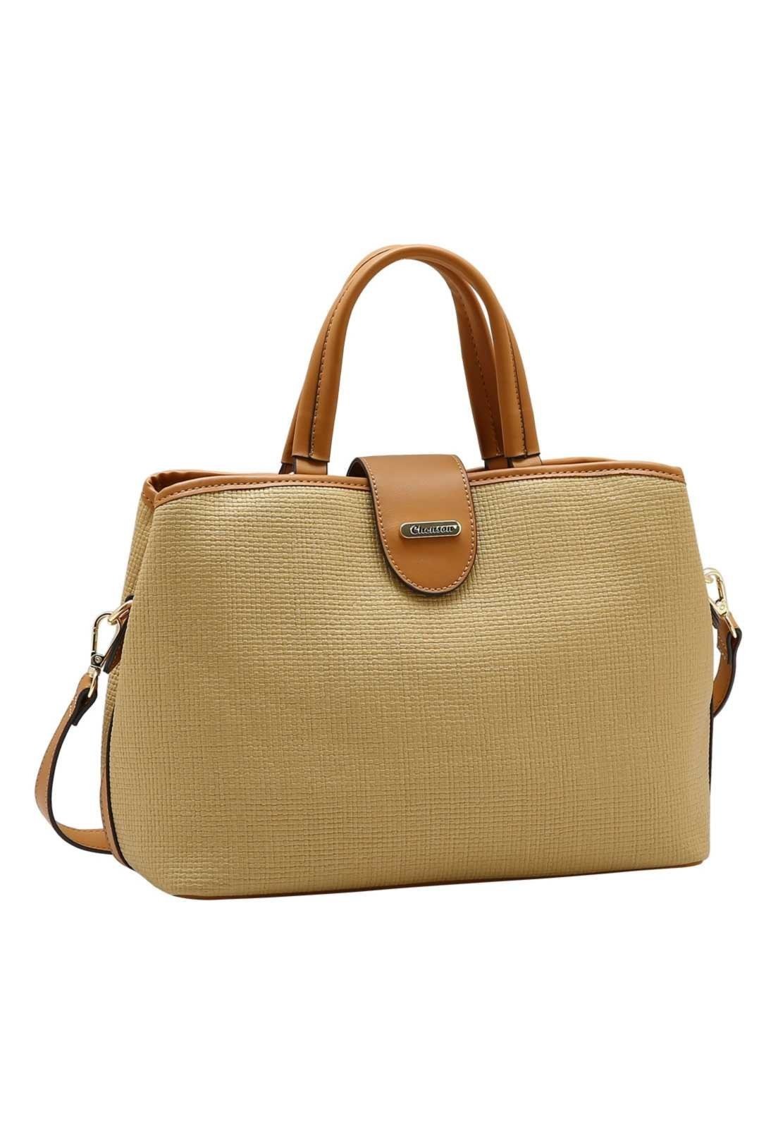 Bolsa Feminina Chenson Mão Atemporal 3485947 Bege
