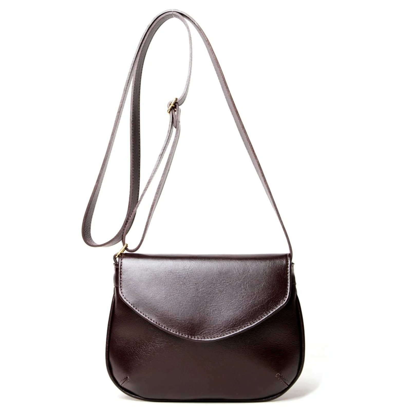 Bolsa Feminina Transversal em Couro Artlux Café 9064