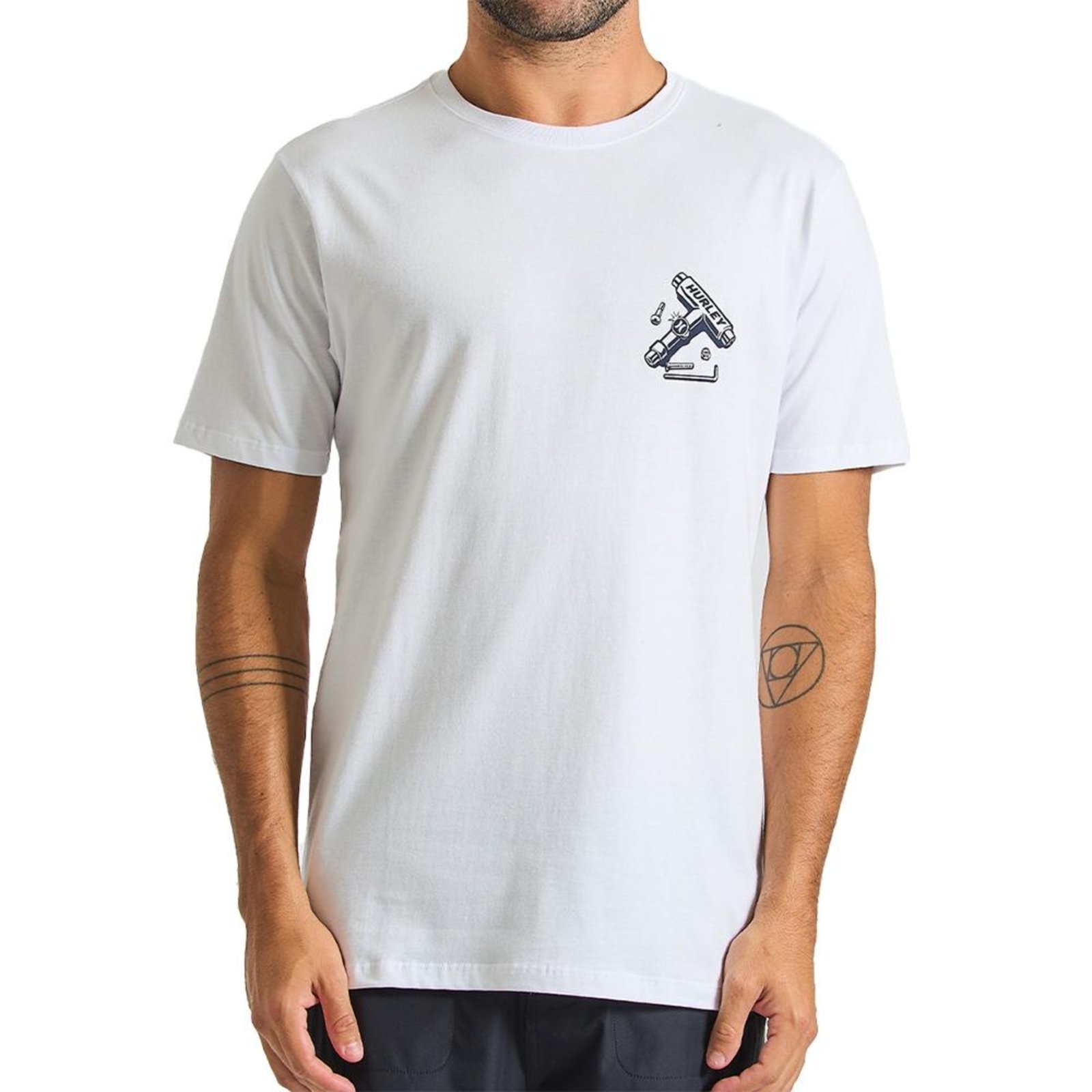 Camiseta Hurley Shop SM25 Masculina Branco