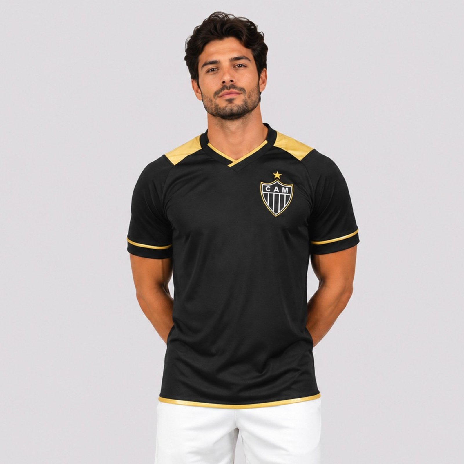 Camisa Atlético Mineiro Classic Preta e Dourada